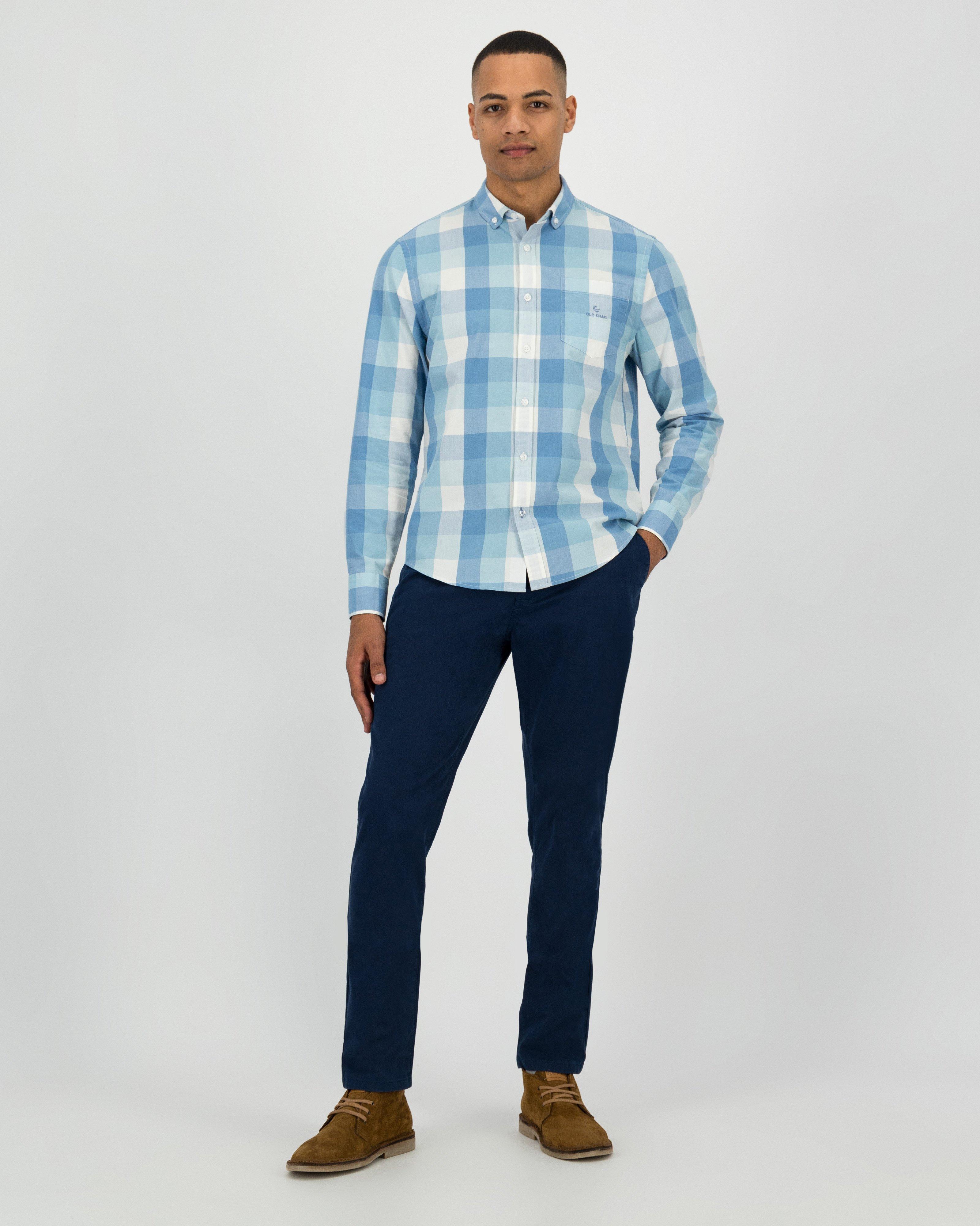 Men's Geo Slim Fit Shirt | Old Khaki