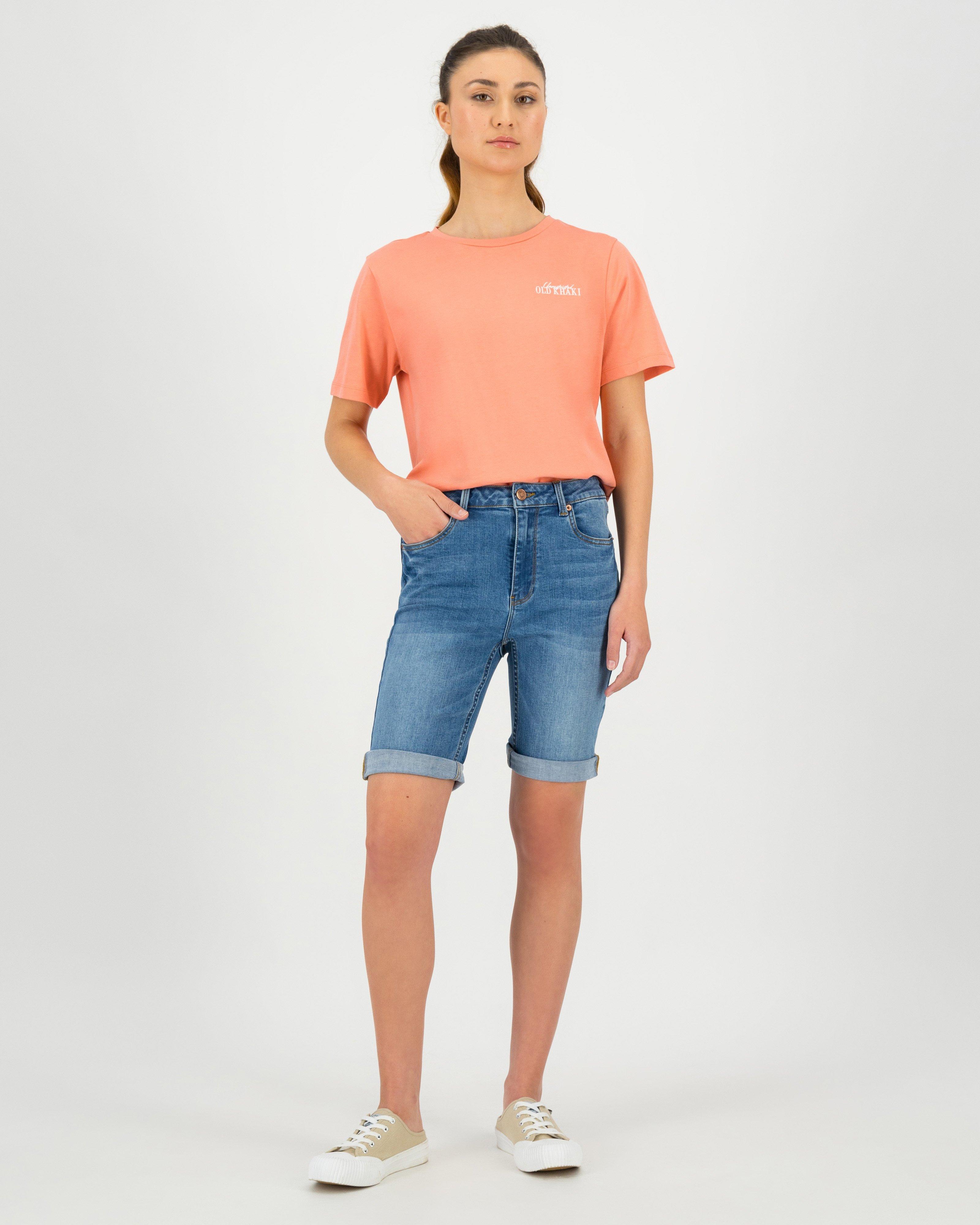 Old Khaki Women’s Wynona Cotton T-shirt -  Coral