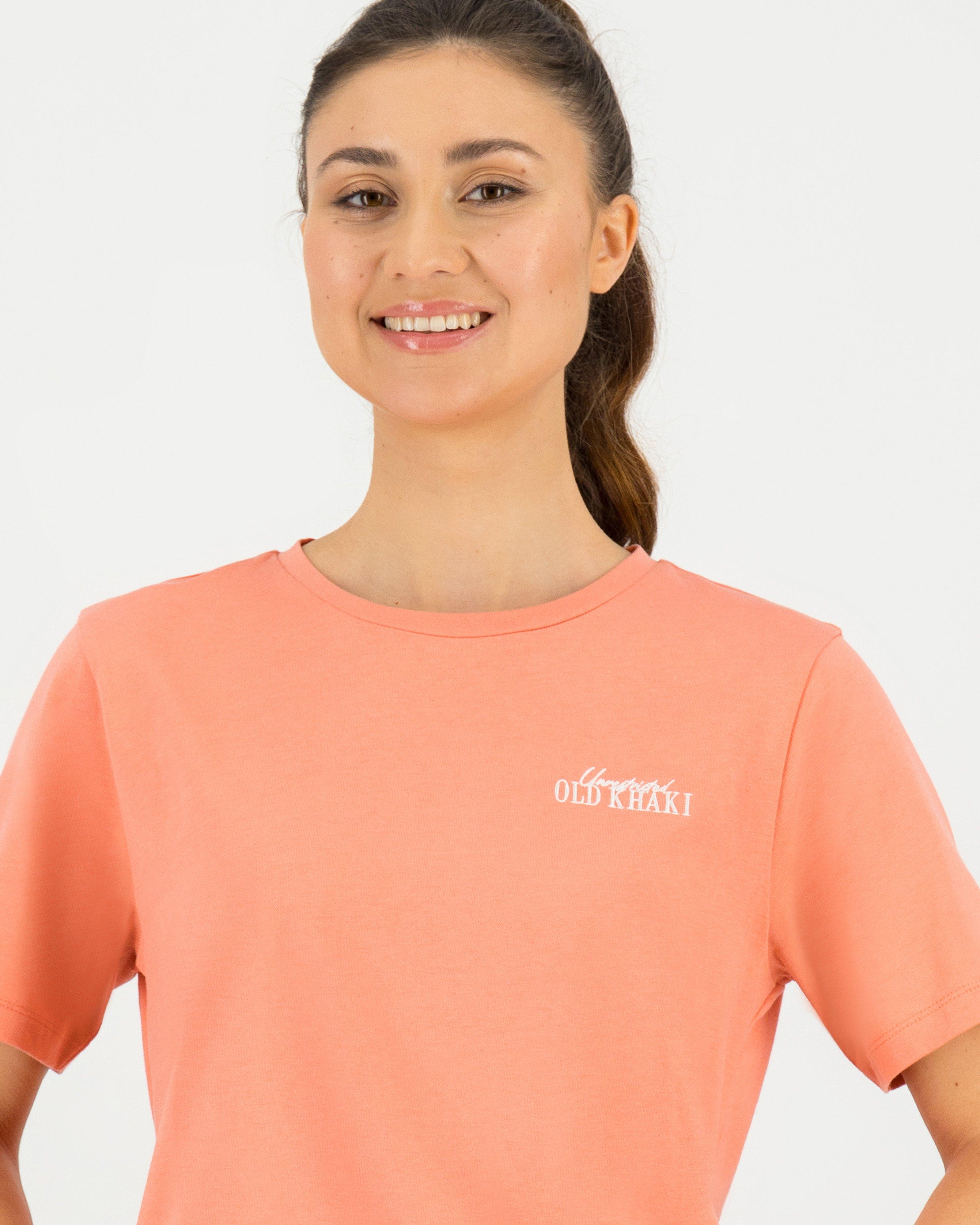 Old Khaki Women’s Wynona Cotton T-shirt -  Coral