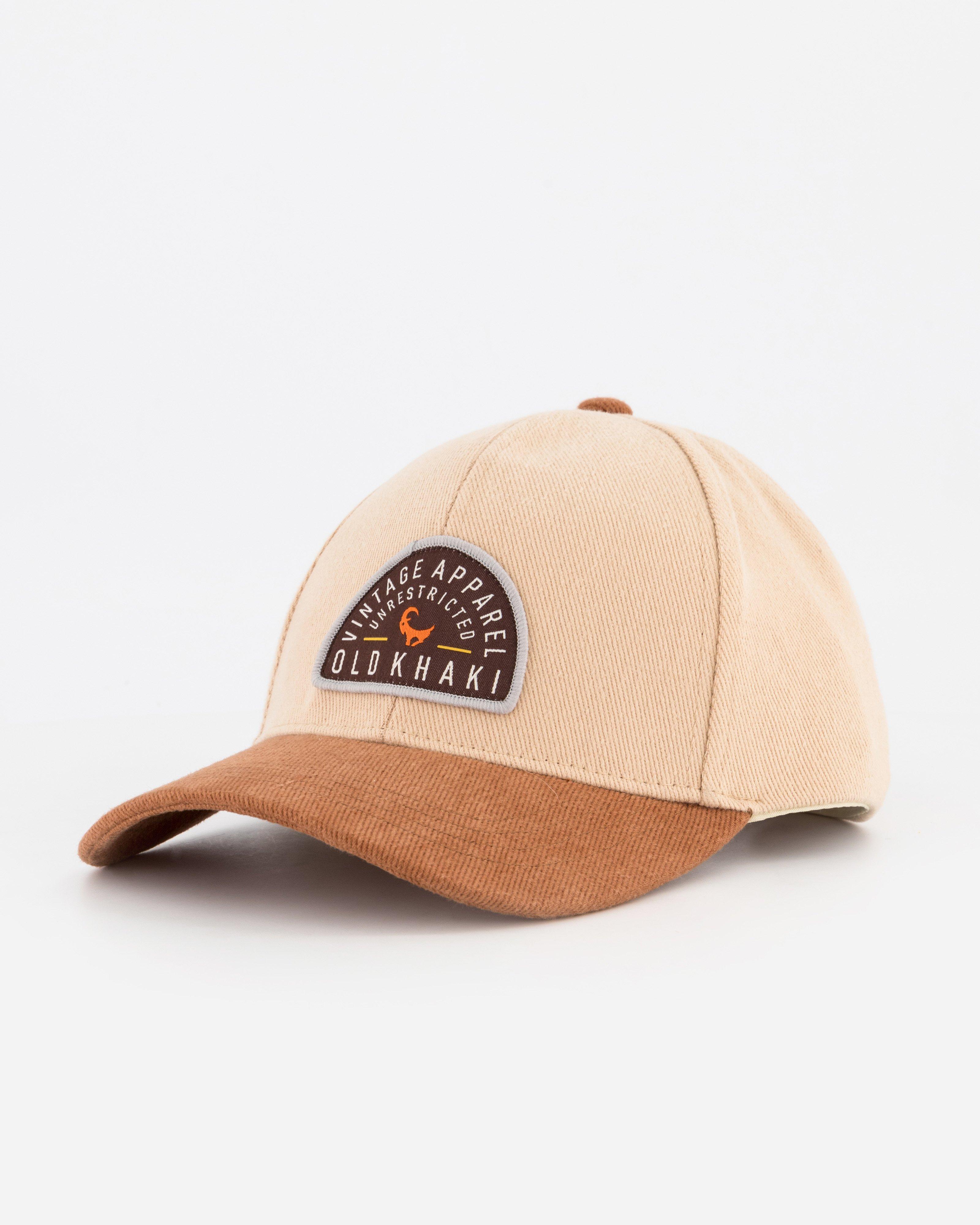 Men's Thiago Embroidered Badge Cap -  Stone