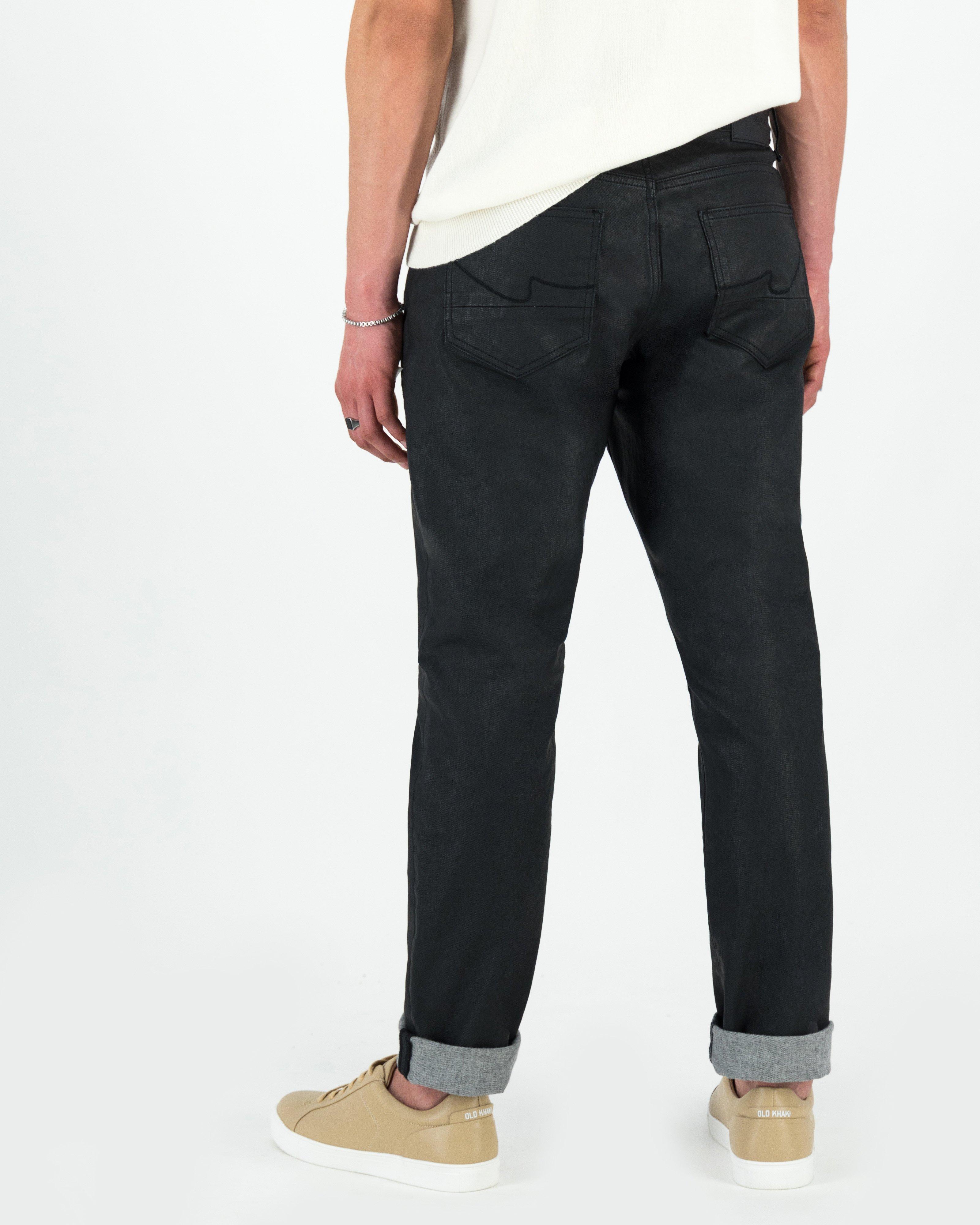 Mens 5 Pocket Coated Jeans