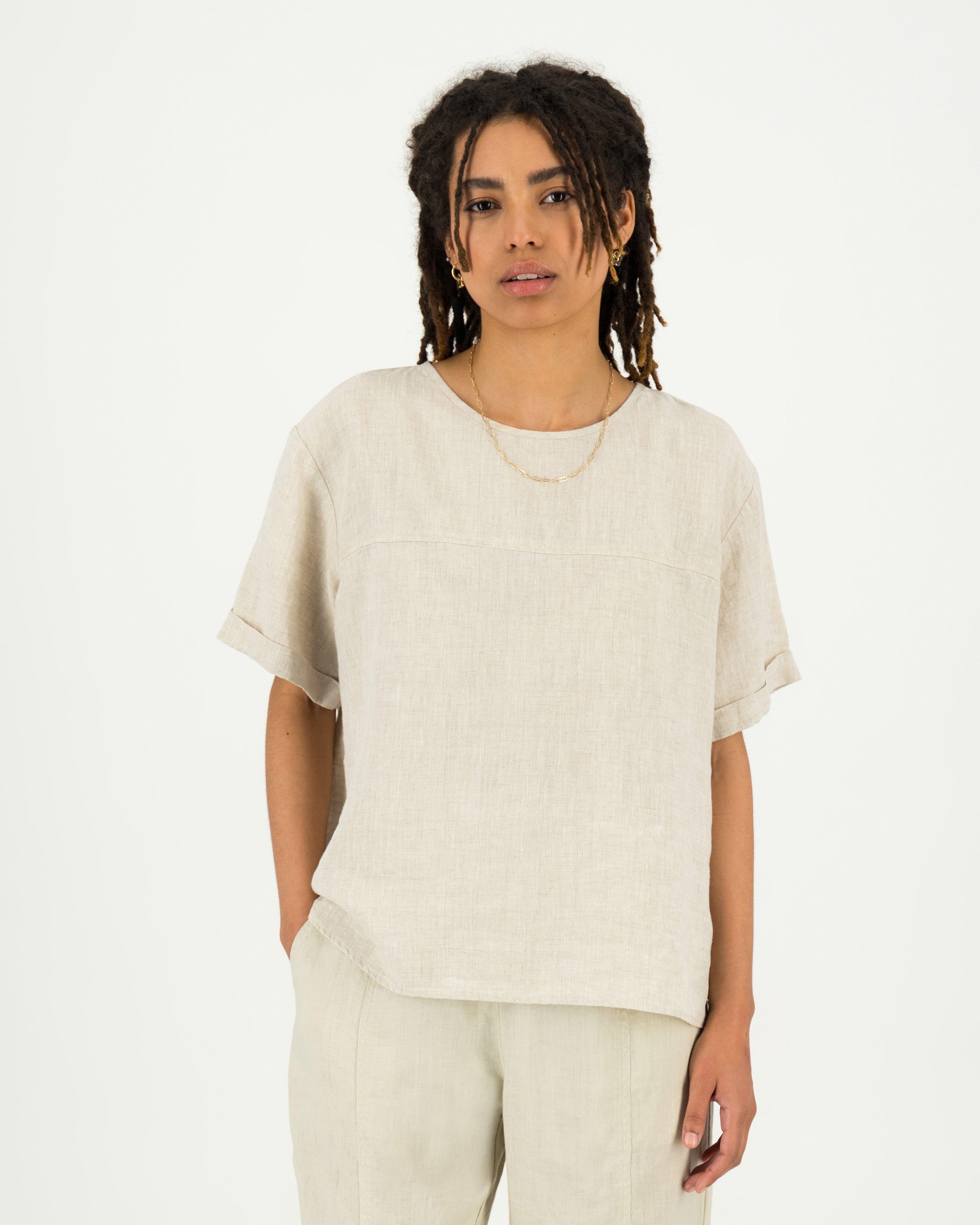 Women's Margo Linen Popover Shirt Old Khaki