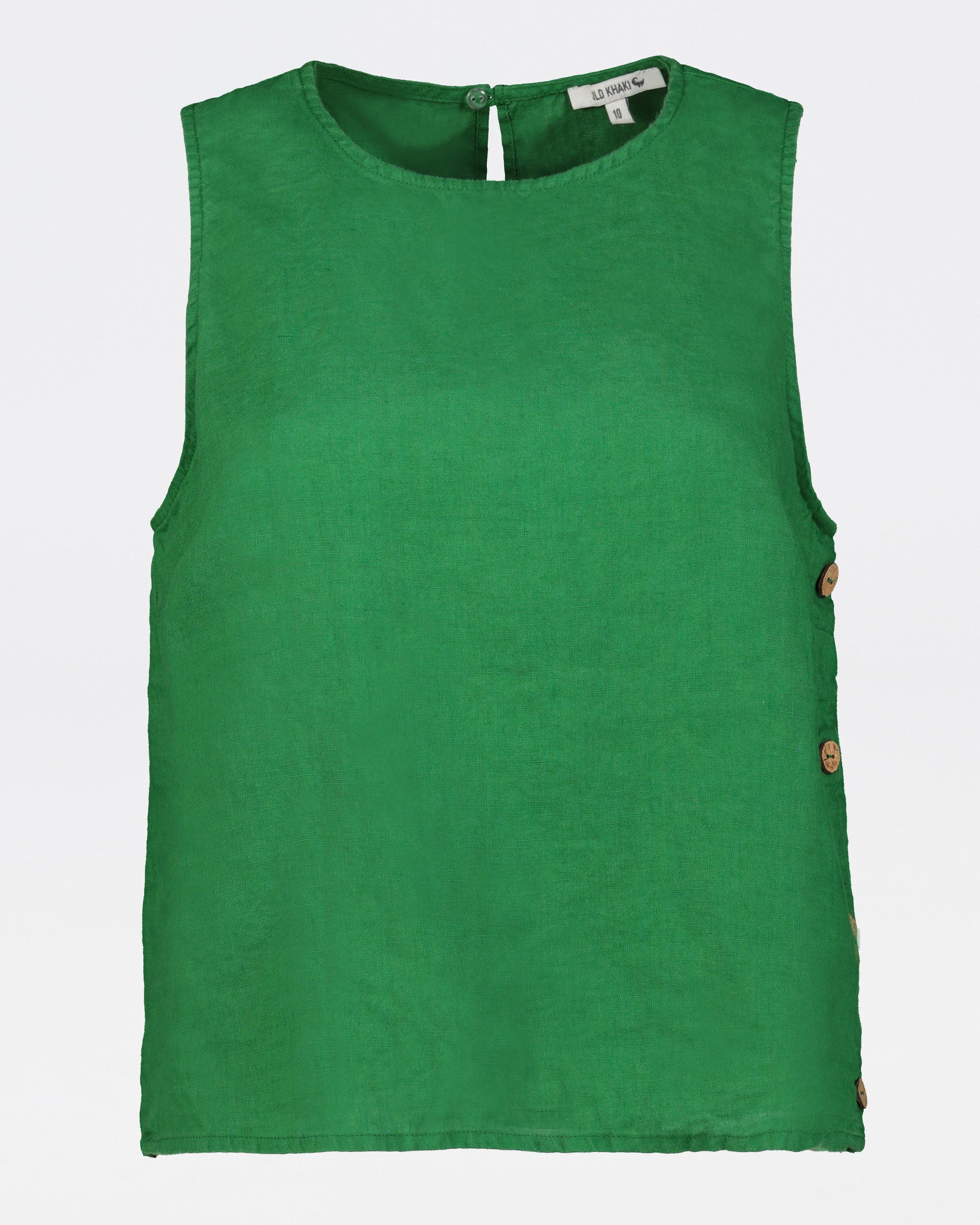 Women’s Lucy Buttoned Detail Cami -  Green