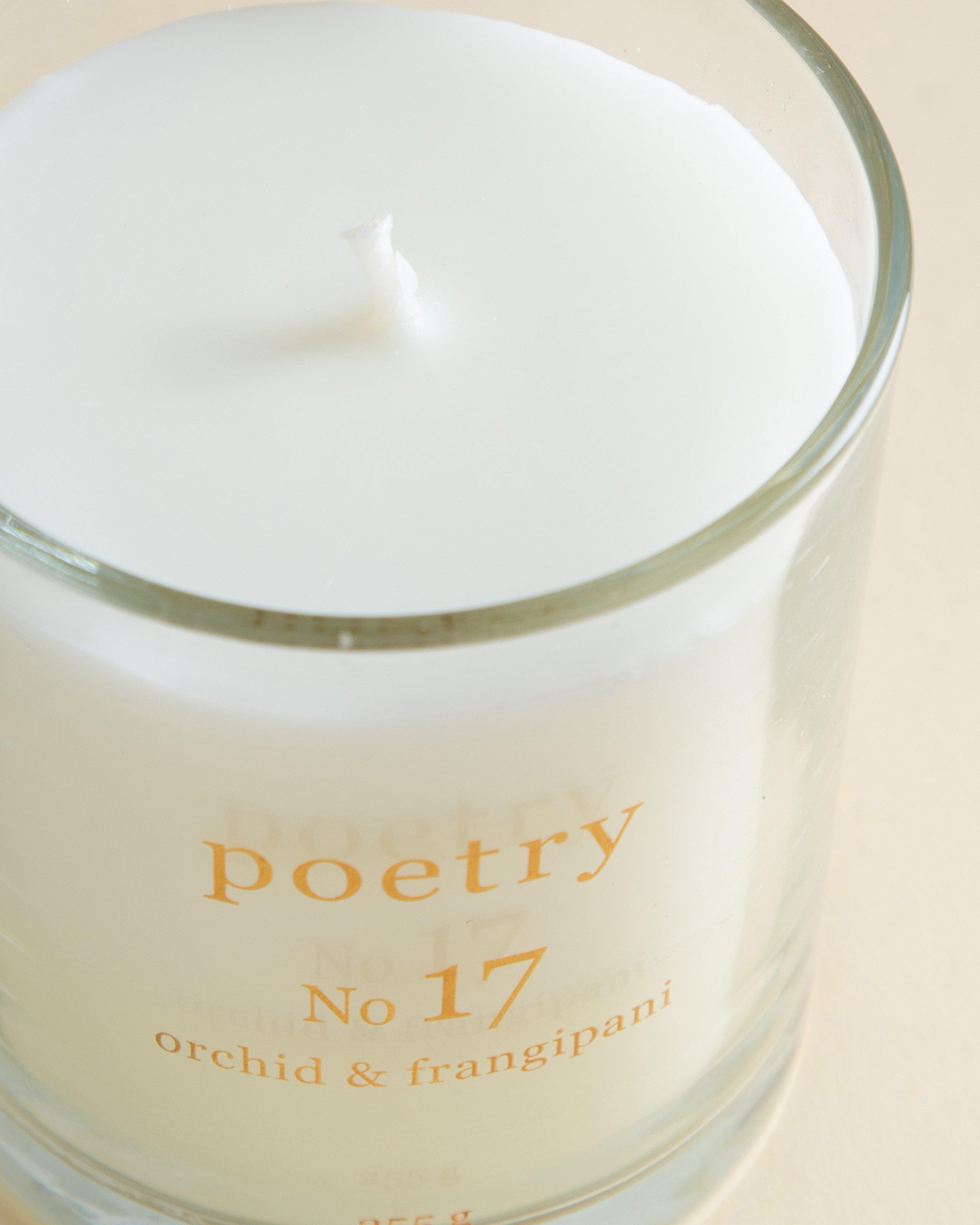 Orchid and Frangipani Premium Fragranced Candle -  Pink