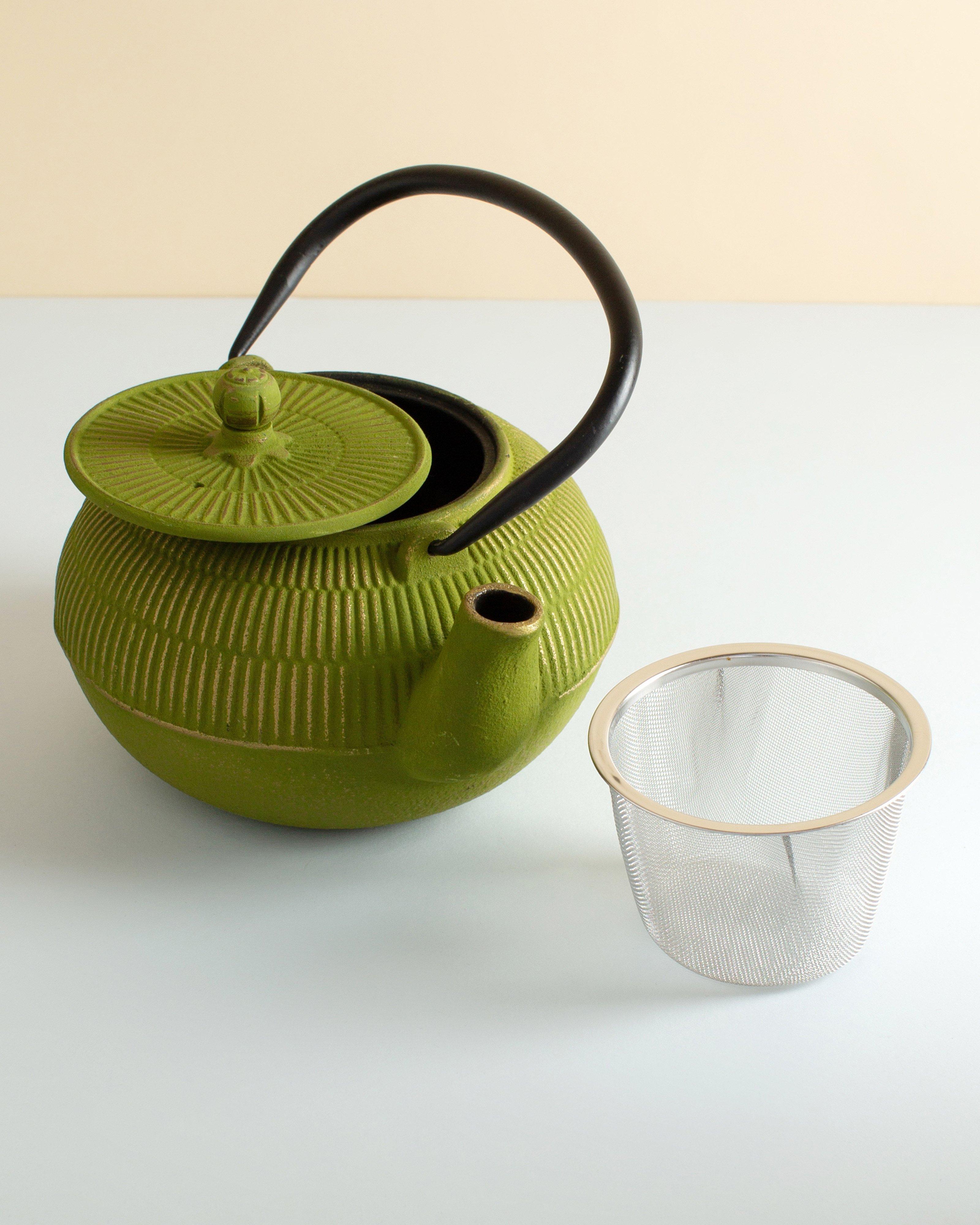 Ribbed Teapot -  Green
