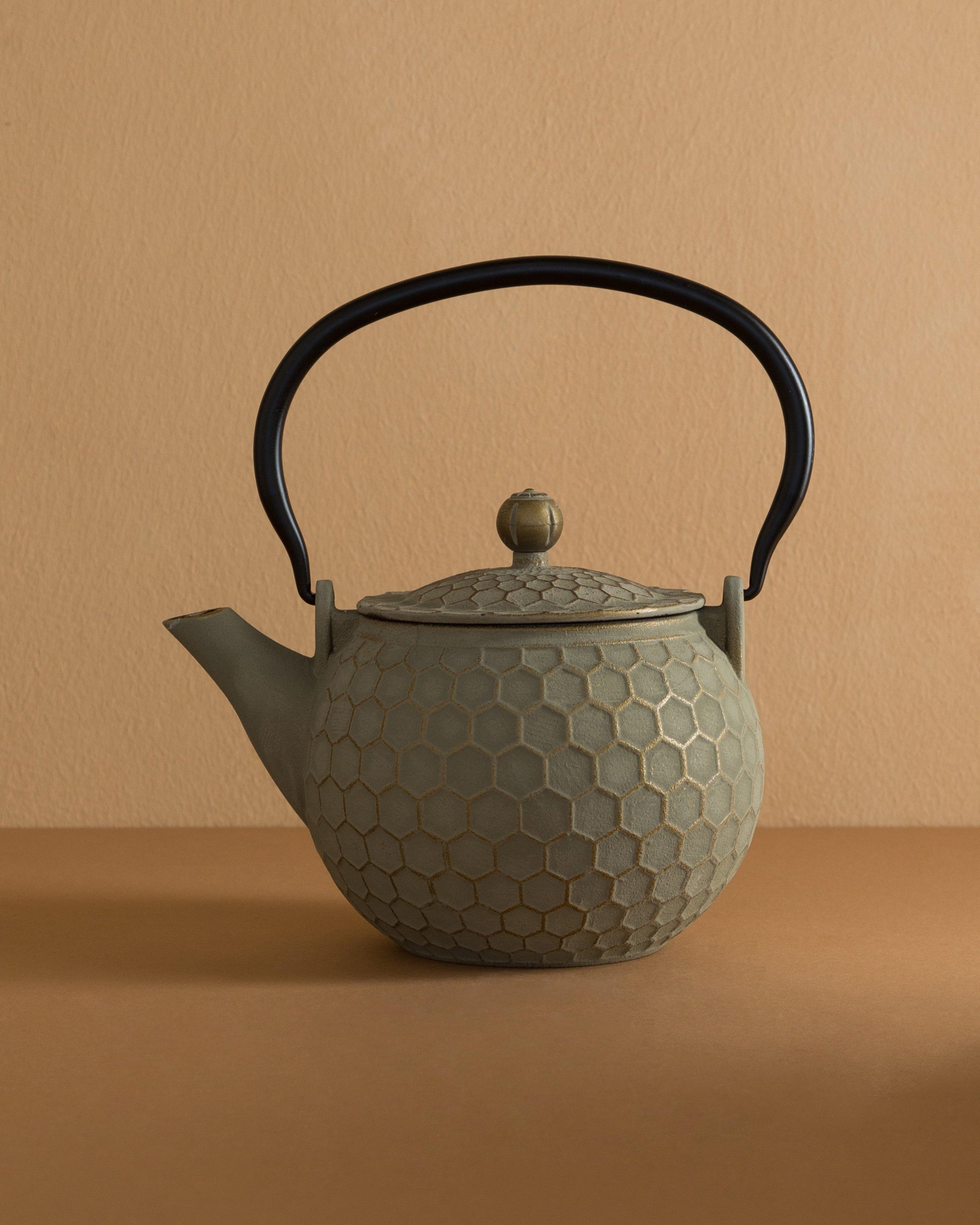 Honeycomb Teapot -  Sage