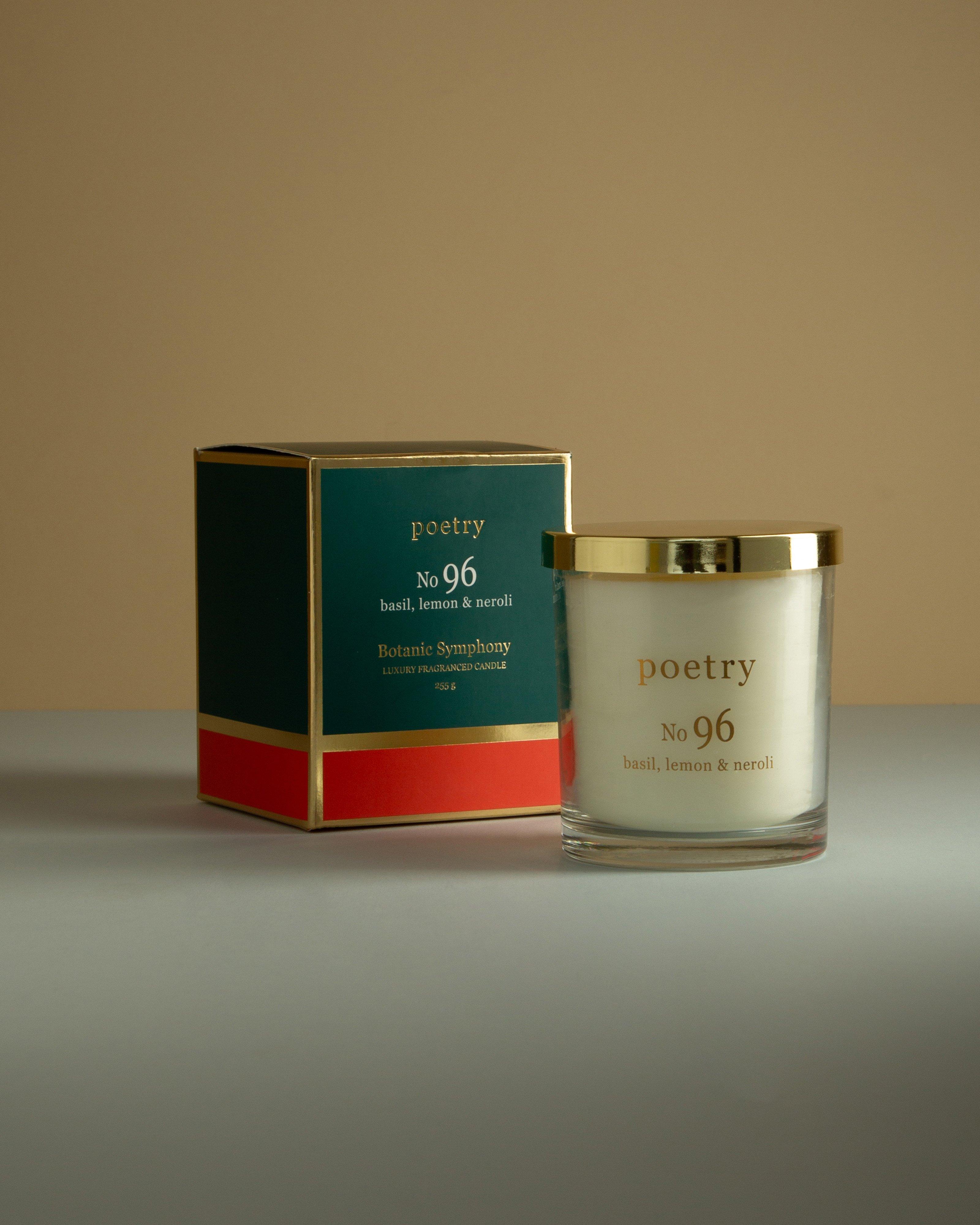Basil, Neroli and Lemon Premium Fragranced Candle 25 -  Assorted