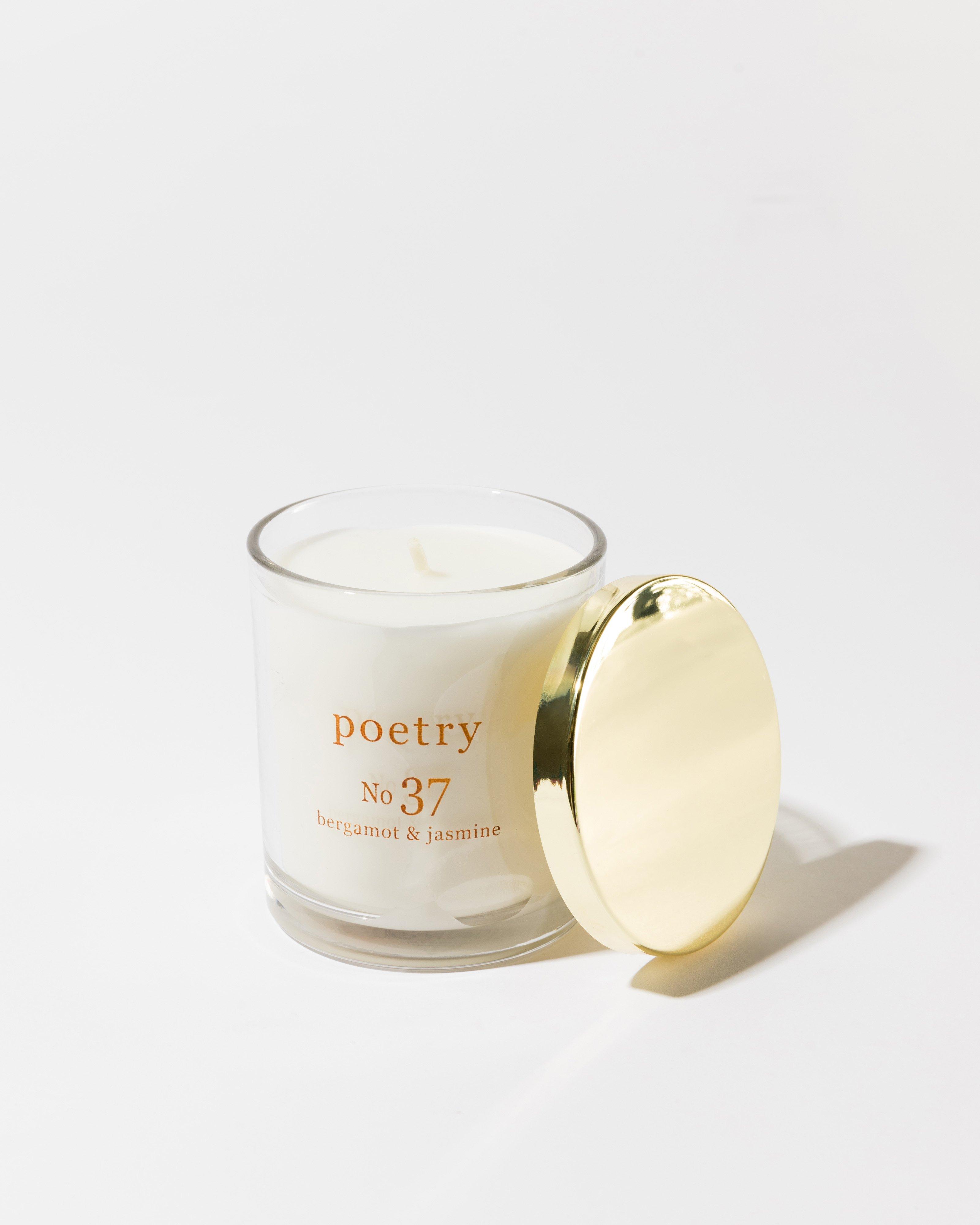 Bergamot & Jasmine Premium Fragranced Candle (255g) -  Teal