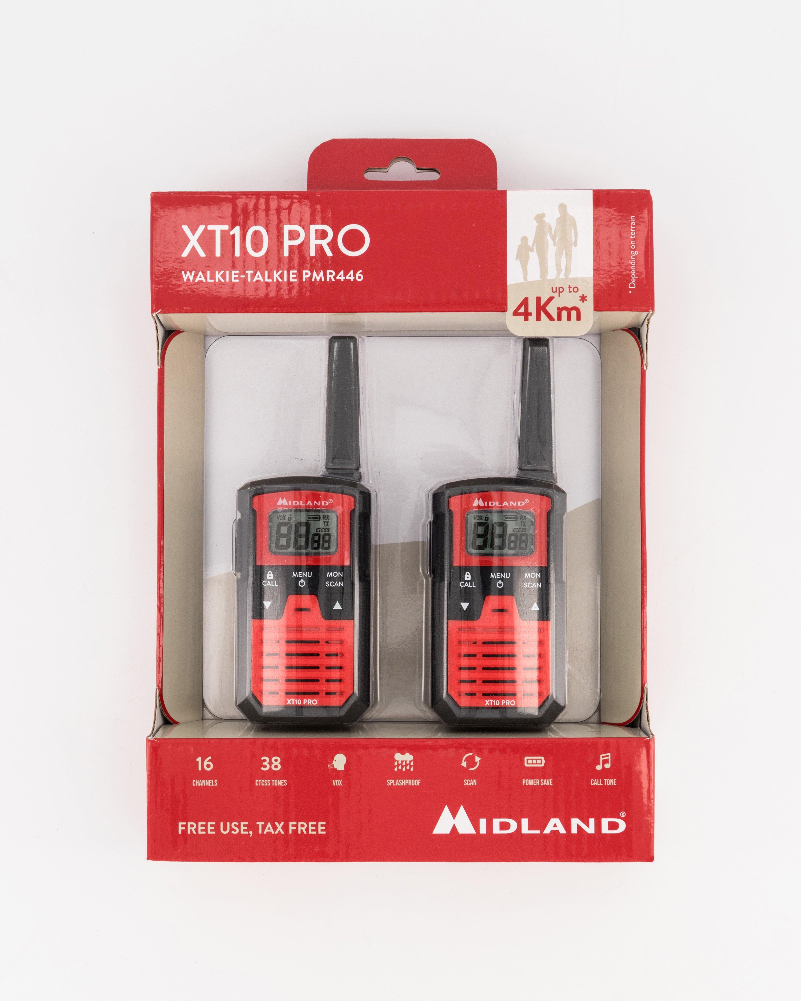 Midland XT10 Pro Two-Way Radios -  Red