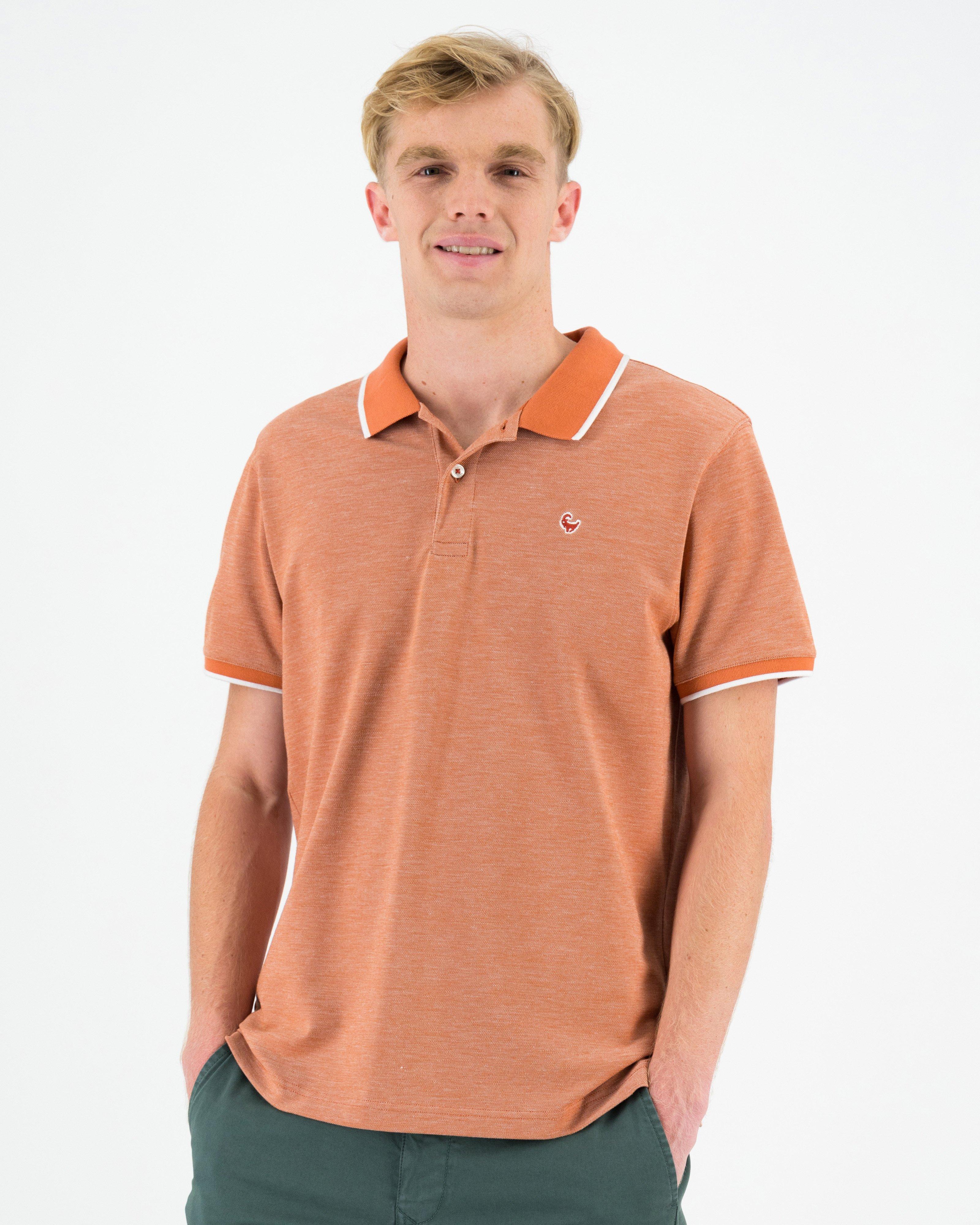 Old Khaki Men's Casper Tipped Golfer -  Orange