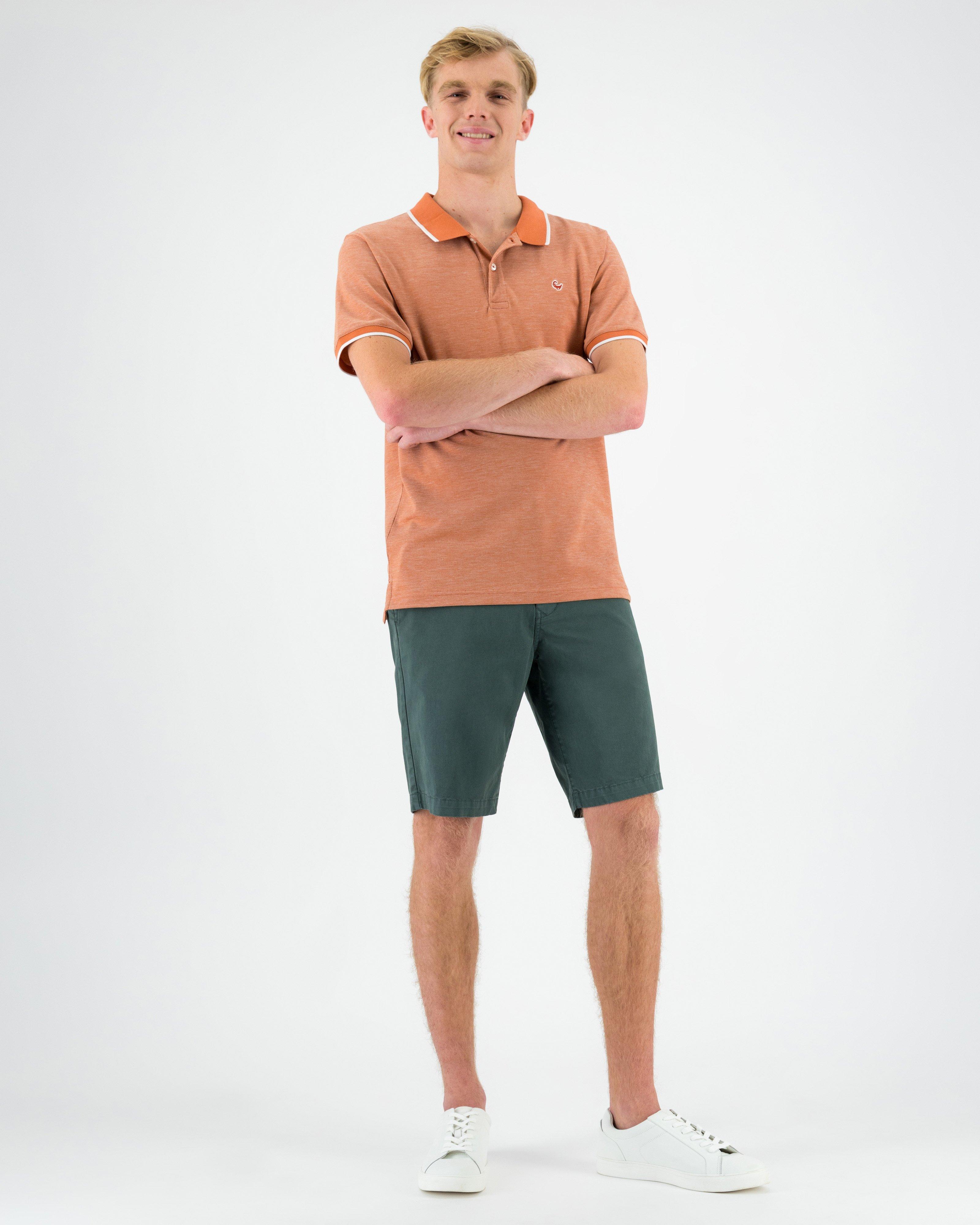 Old Khaki Men's Casper Tipped Golfer -  Orange