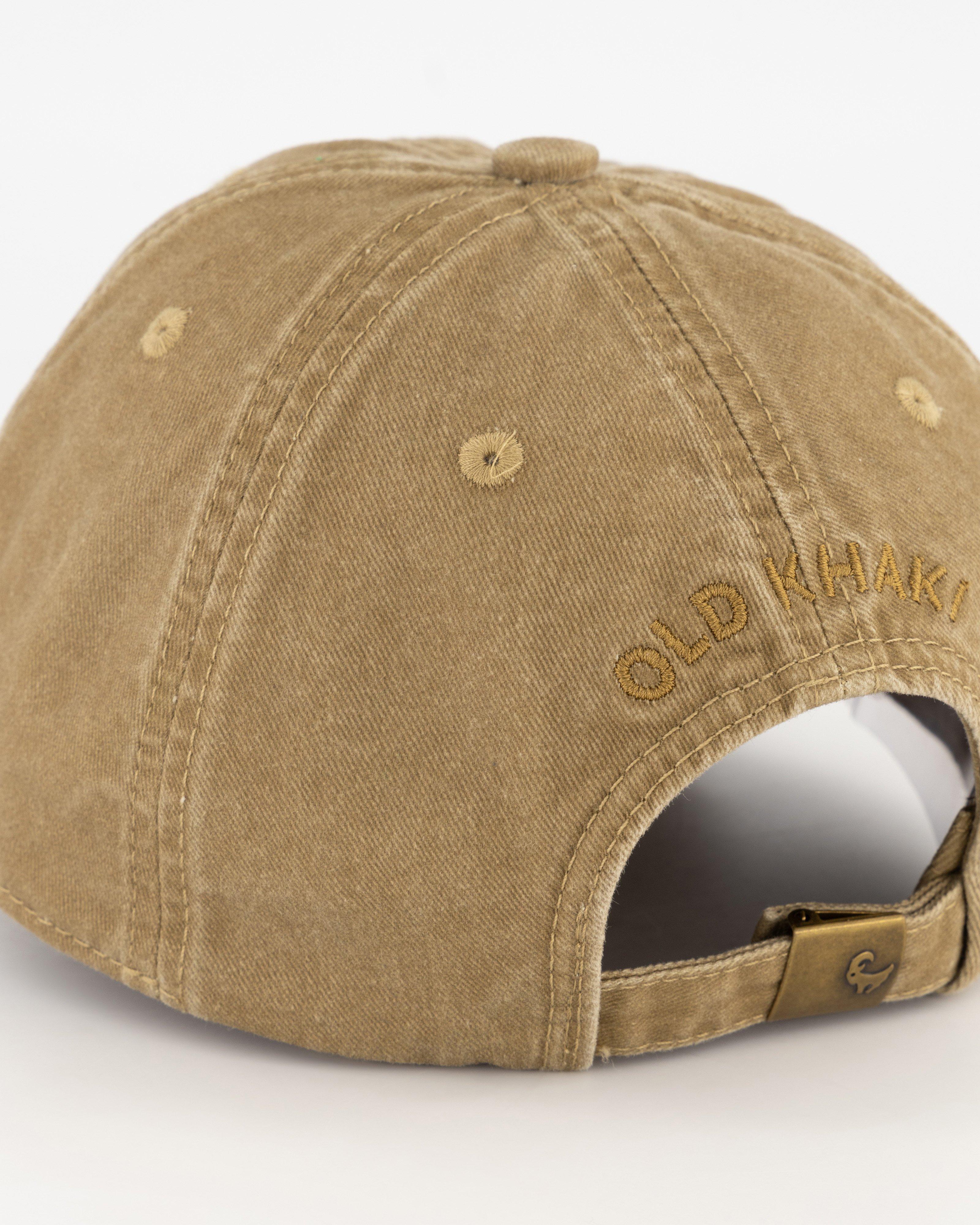 khaki peaked cap