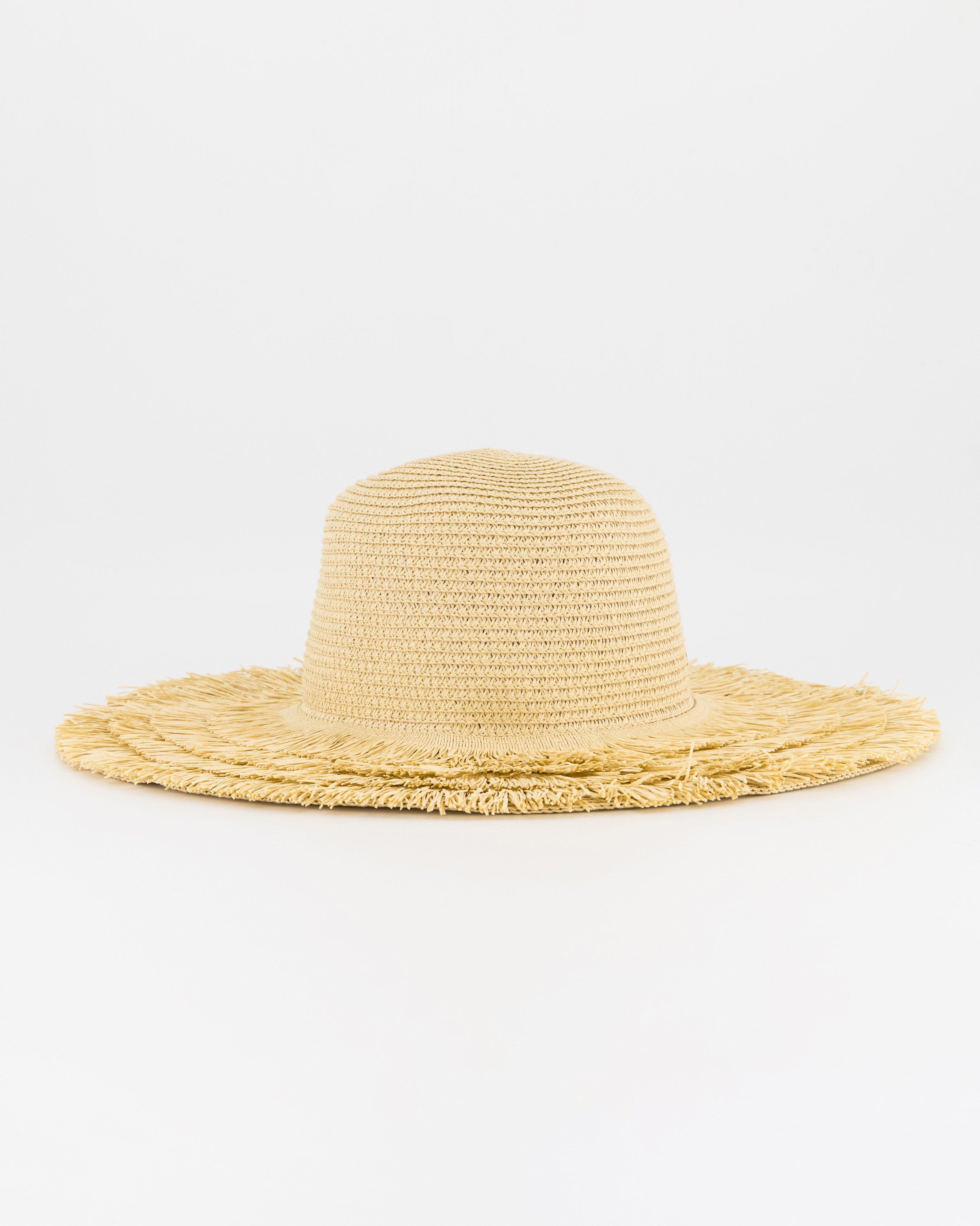 Women's Piper Frayed Hat -  Stone