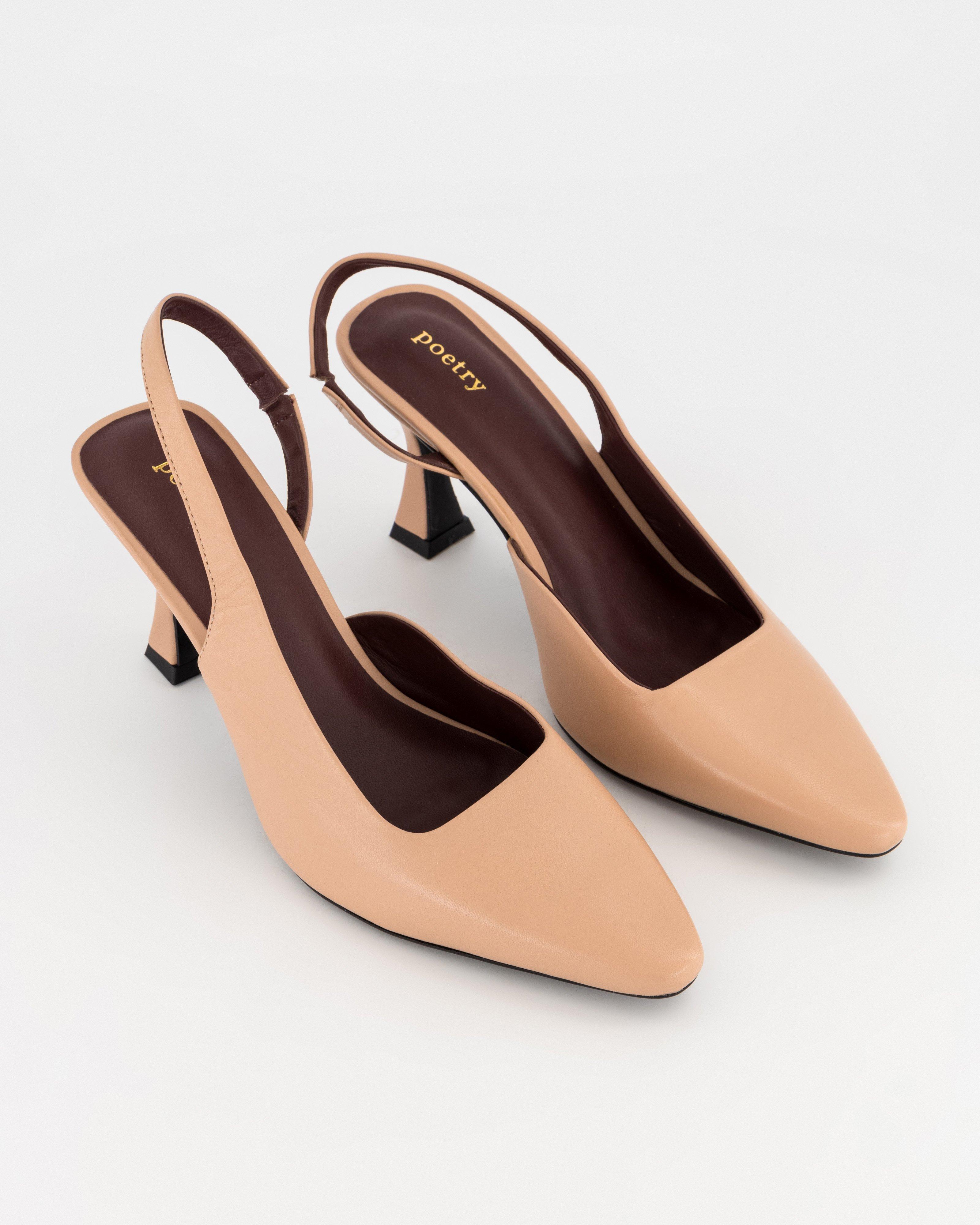 Ember Slingback Heel -  Nude