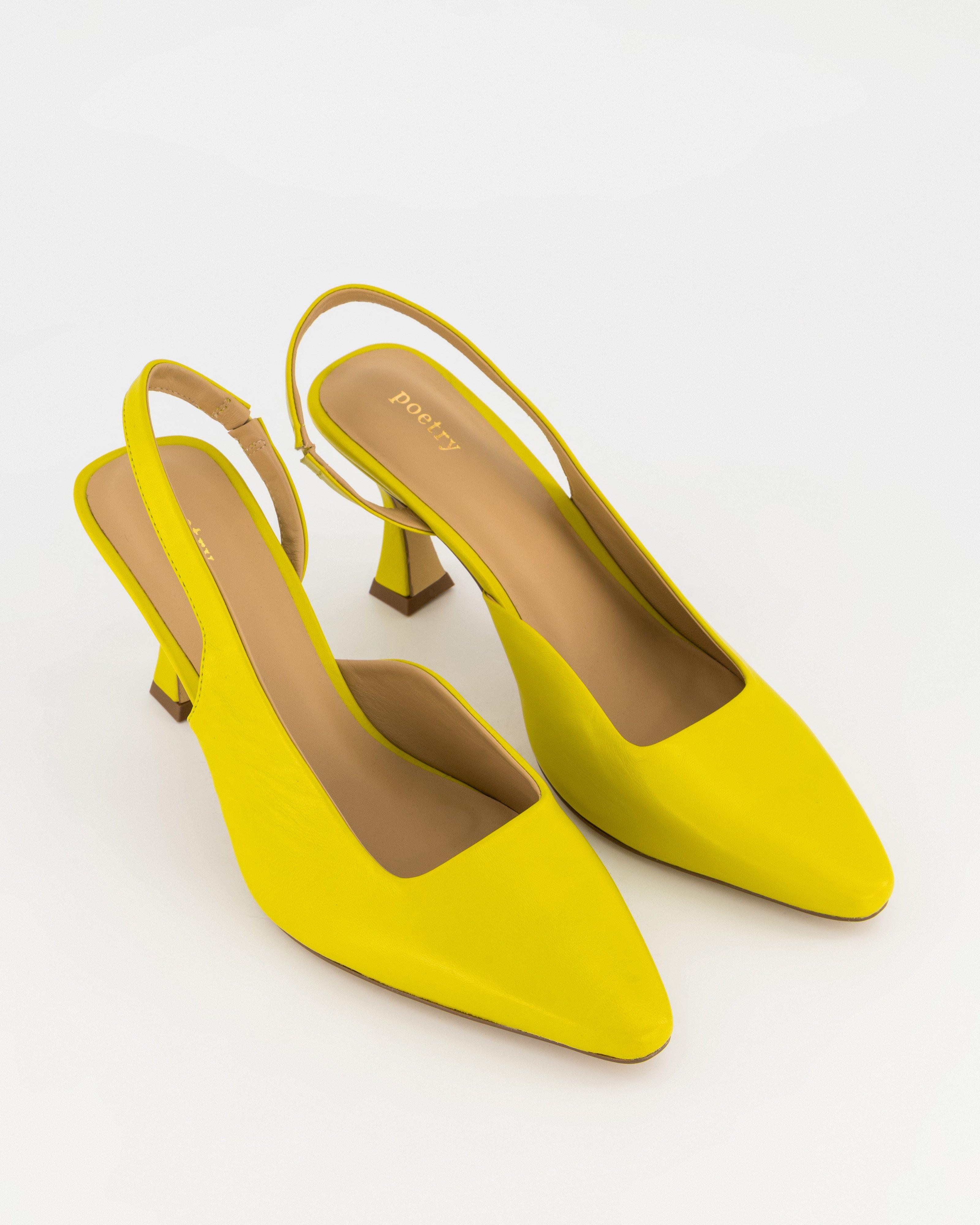 Ember Slingback Heel -  Chartreuse