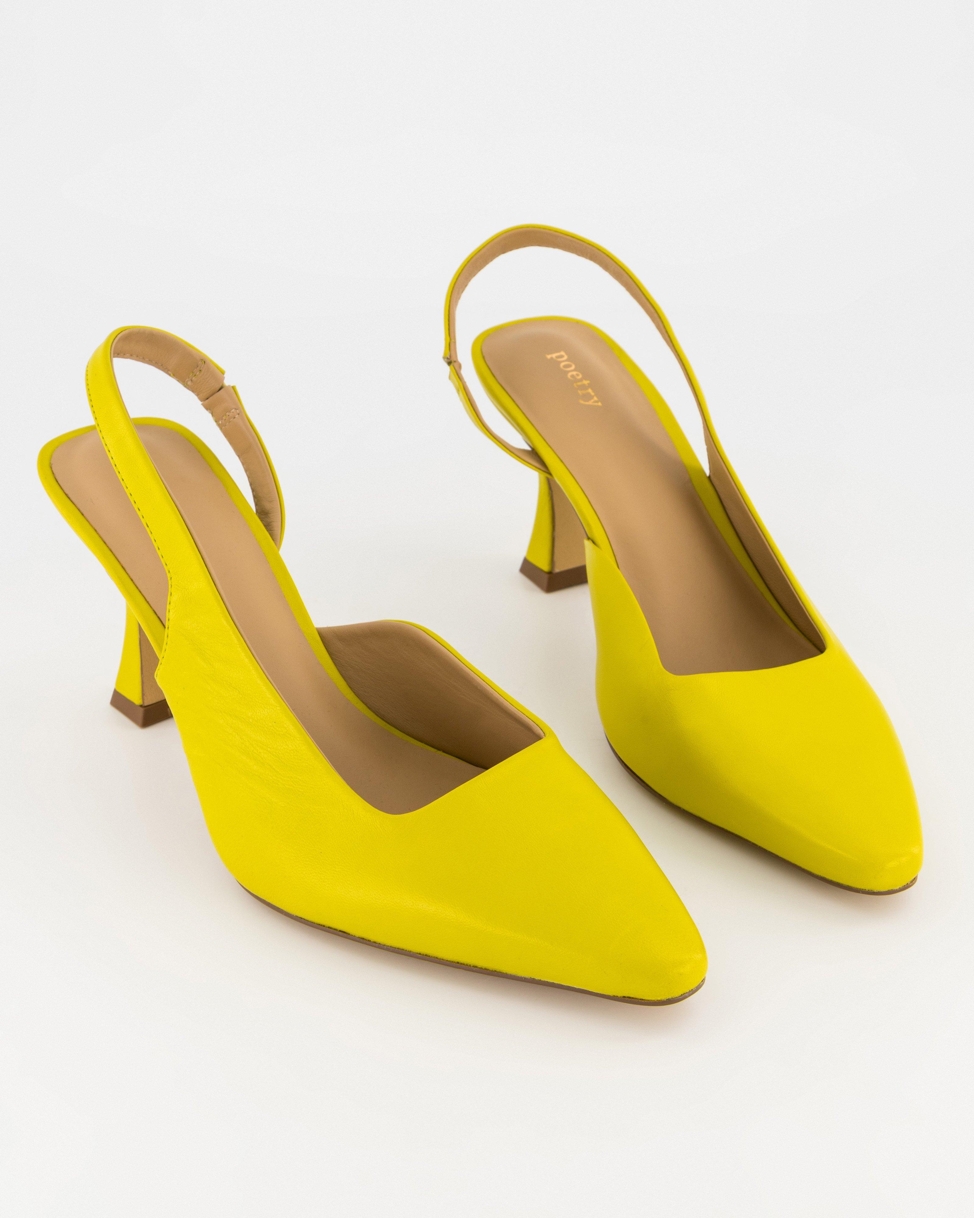 Ember Slingback Heel -  Chartreuse