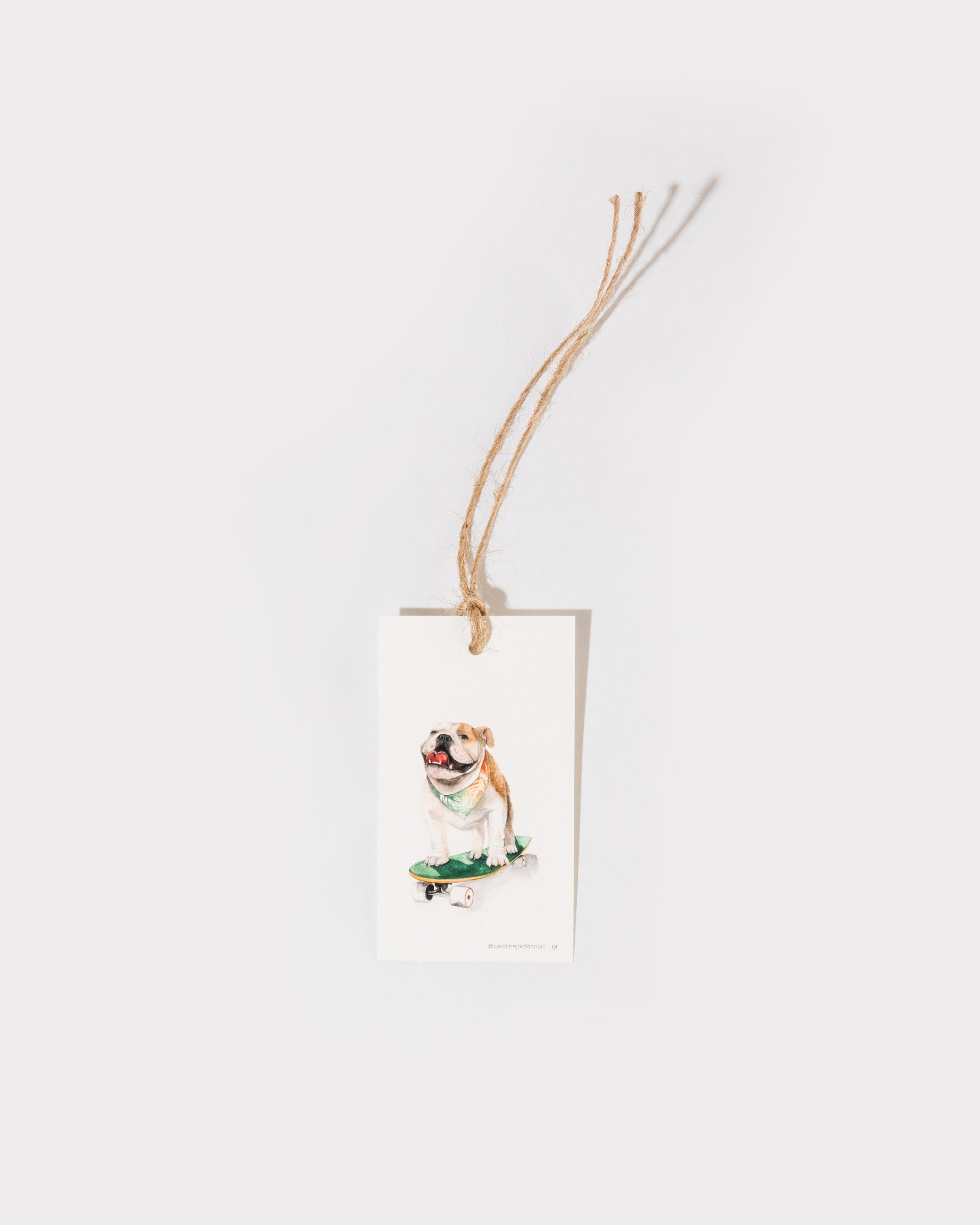 Hand Painted Dog Gift Tag 4-Pack -  Assorted