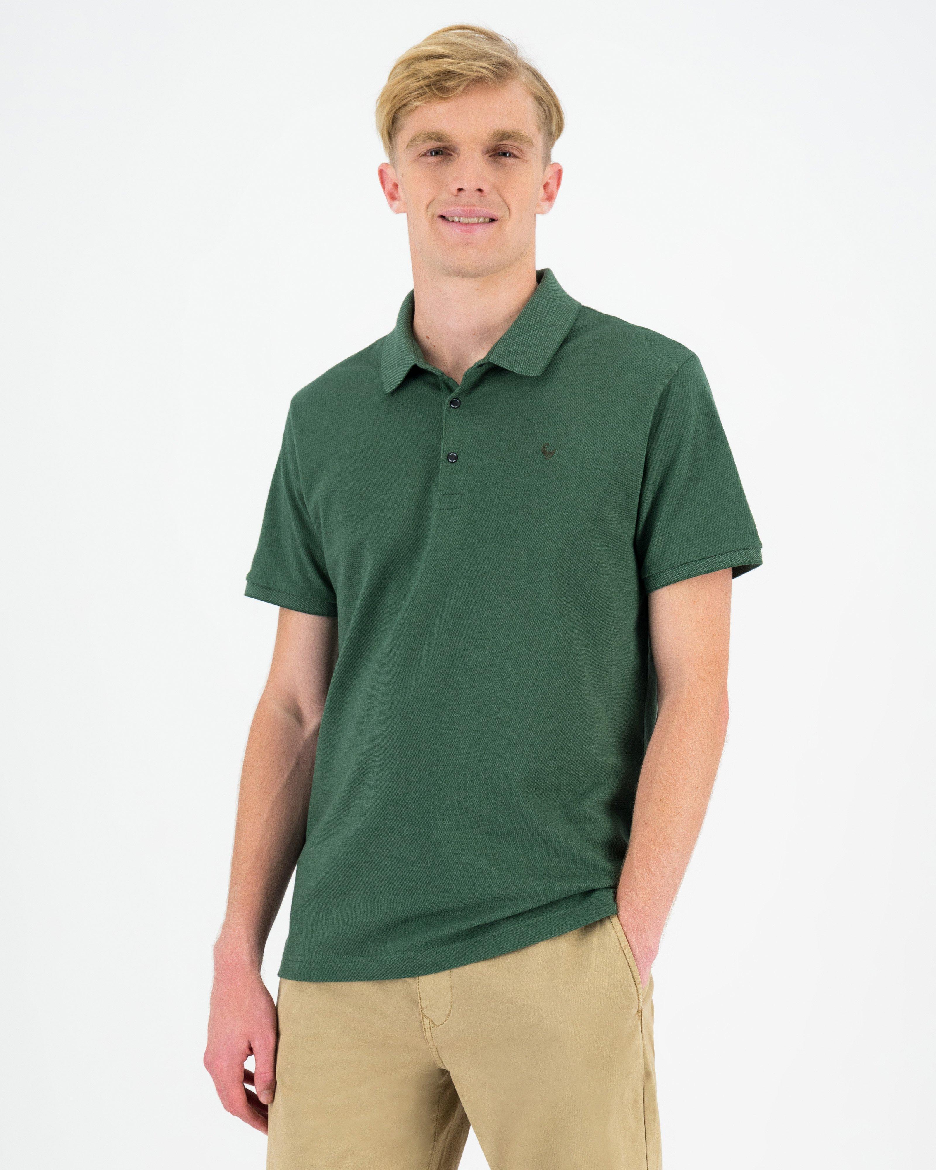 Old Khaki Men’s James Textured Cotton Golfer | Cape Union Mart