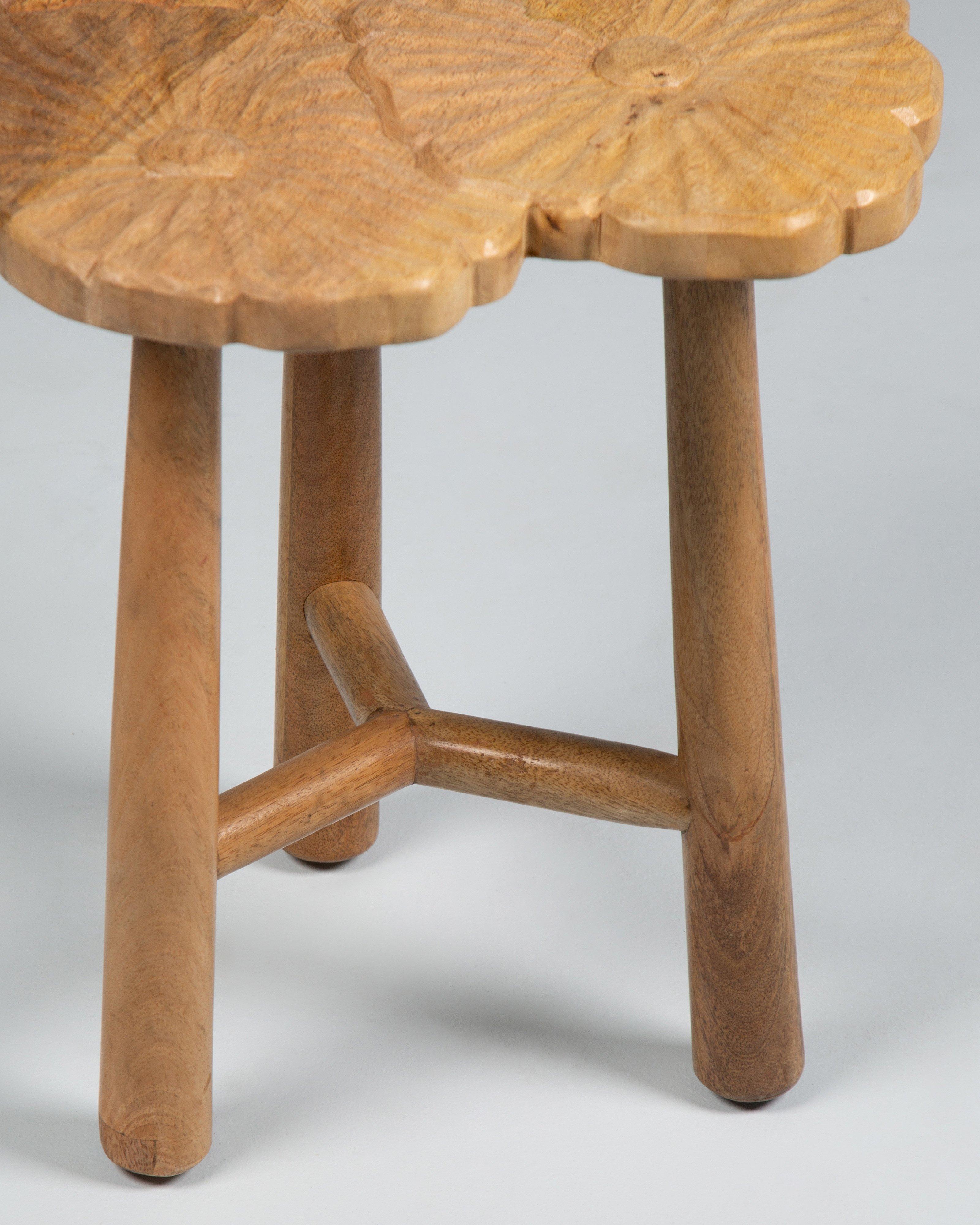 Mallika Flora Stool -  Brown