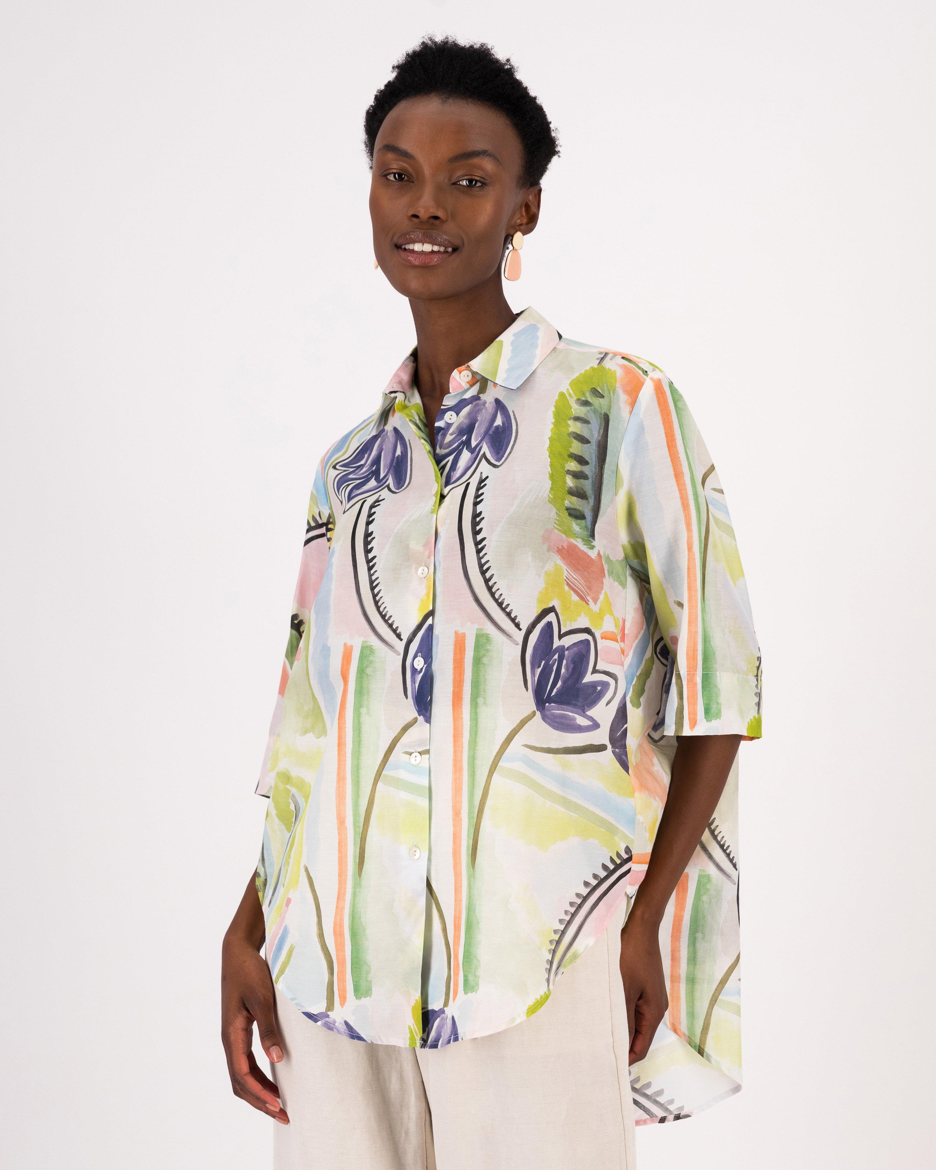 Silvia Printed Shirt -  Assorted