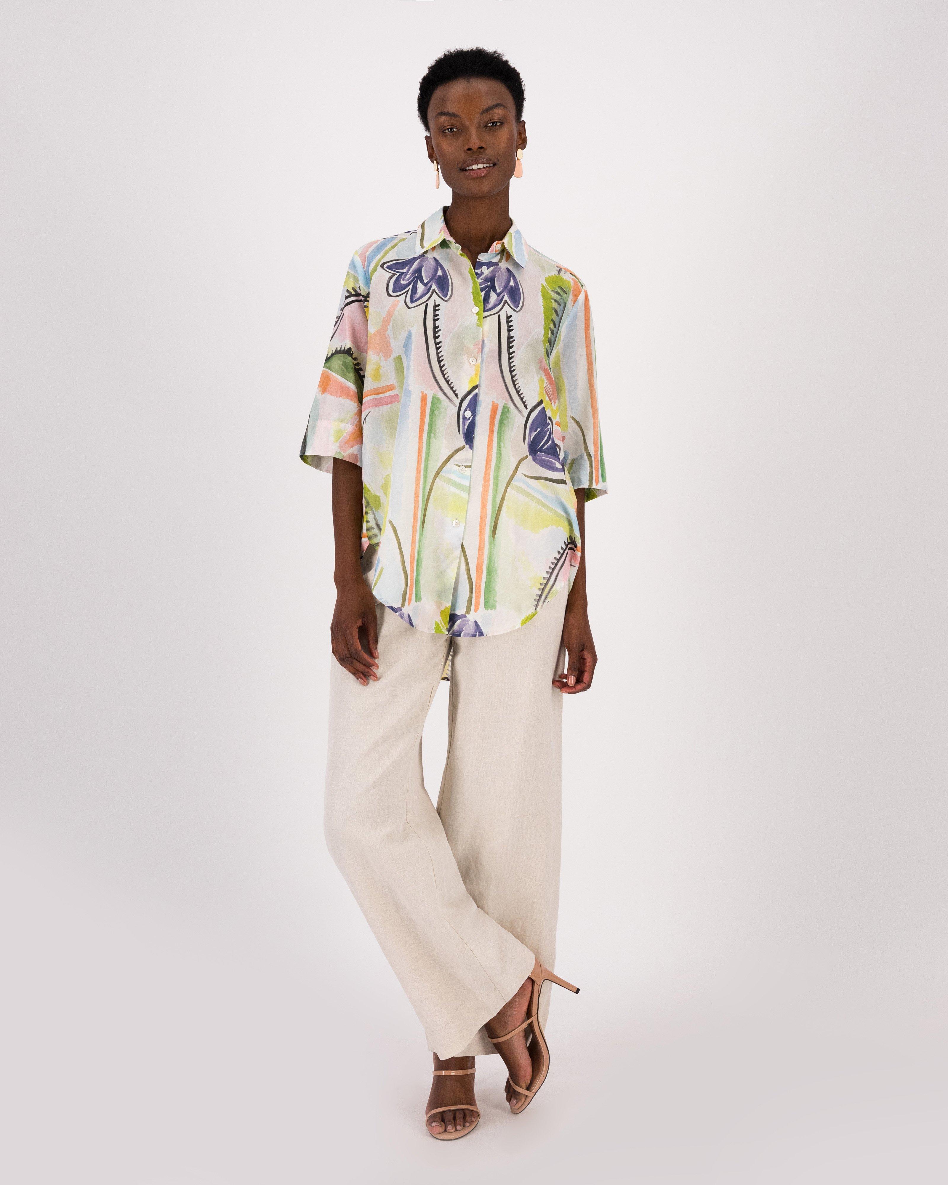 Silvia Printed Shirt -  Assorted