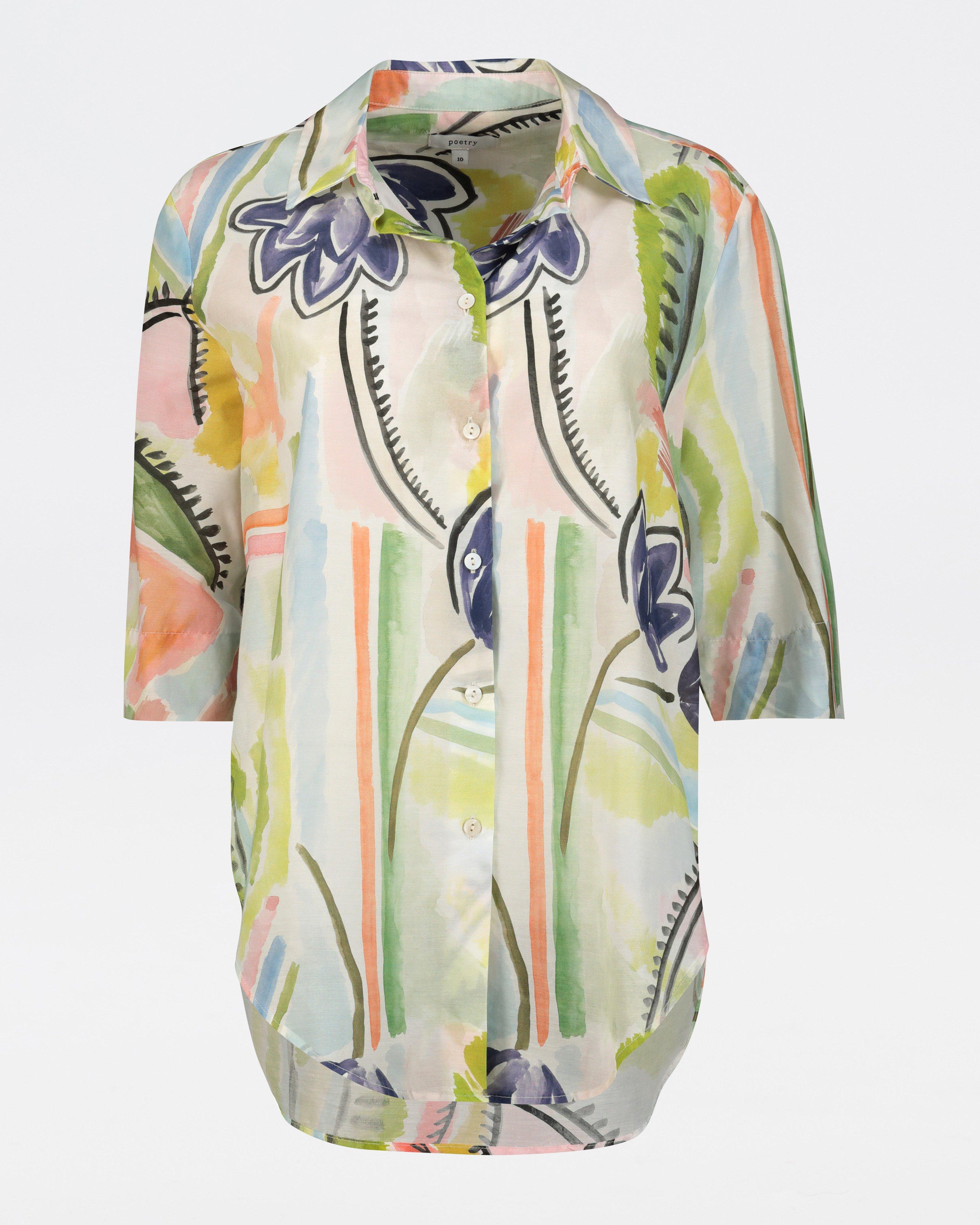 Silvia Printed Shirt -  Assorted