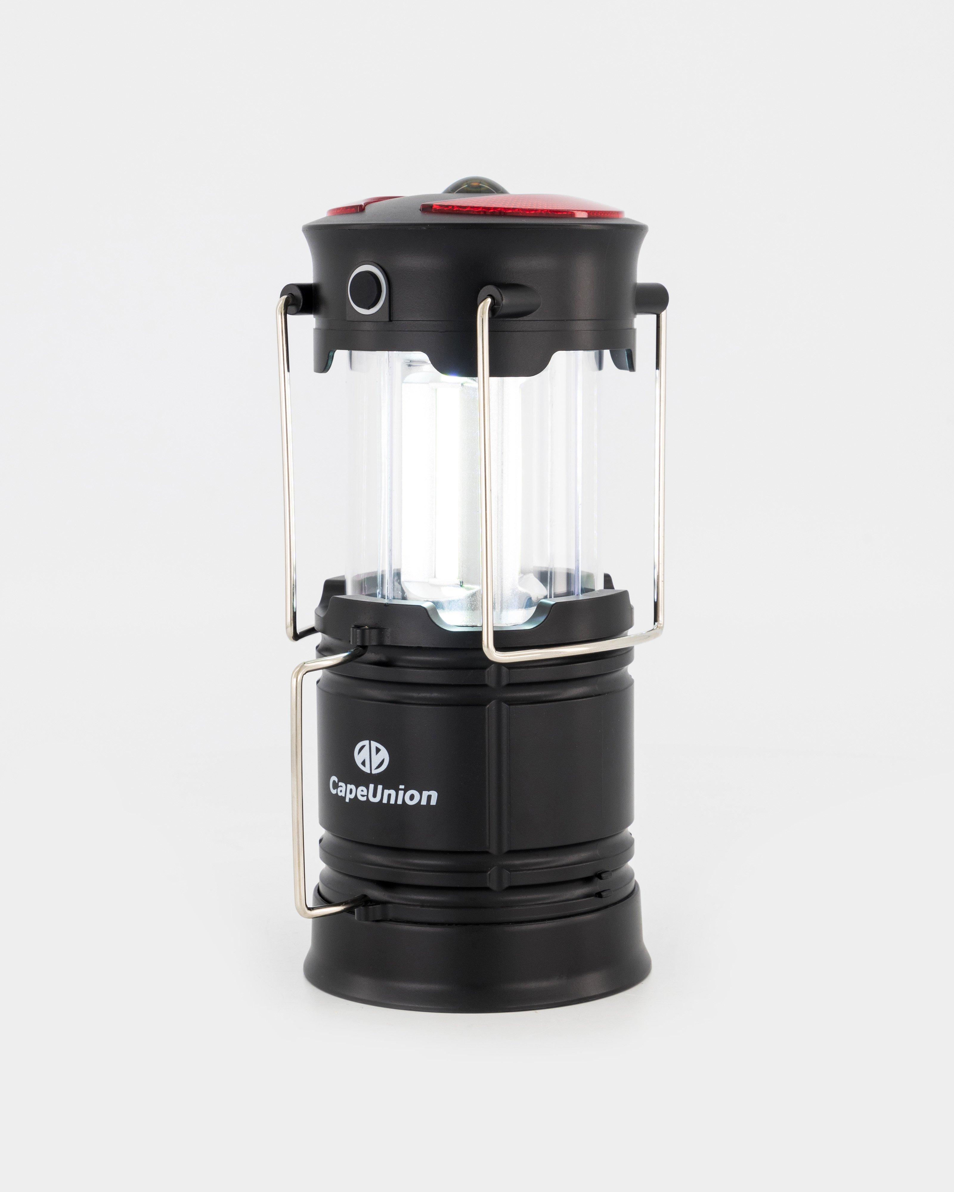 Cape Union Lighthouse Rechargeable Lantern -  Black