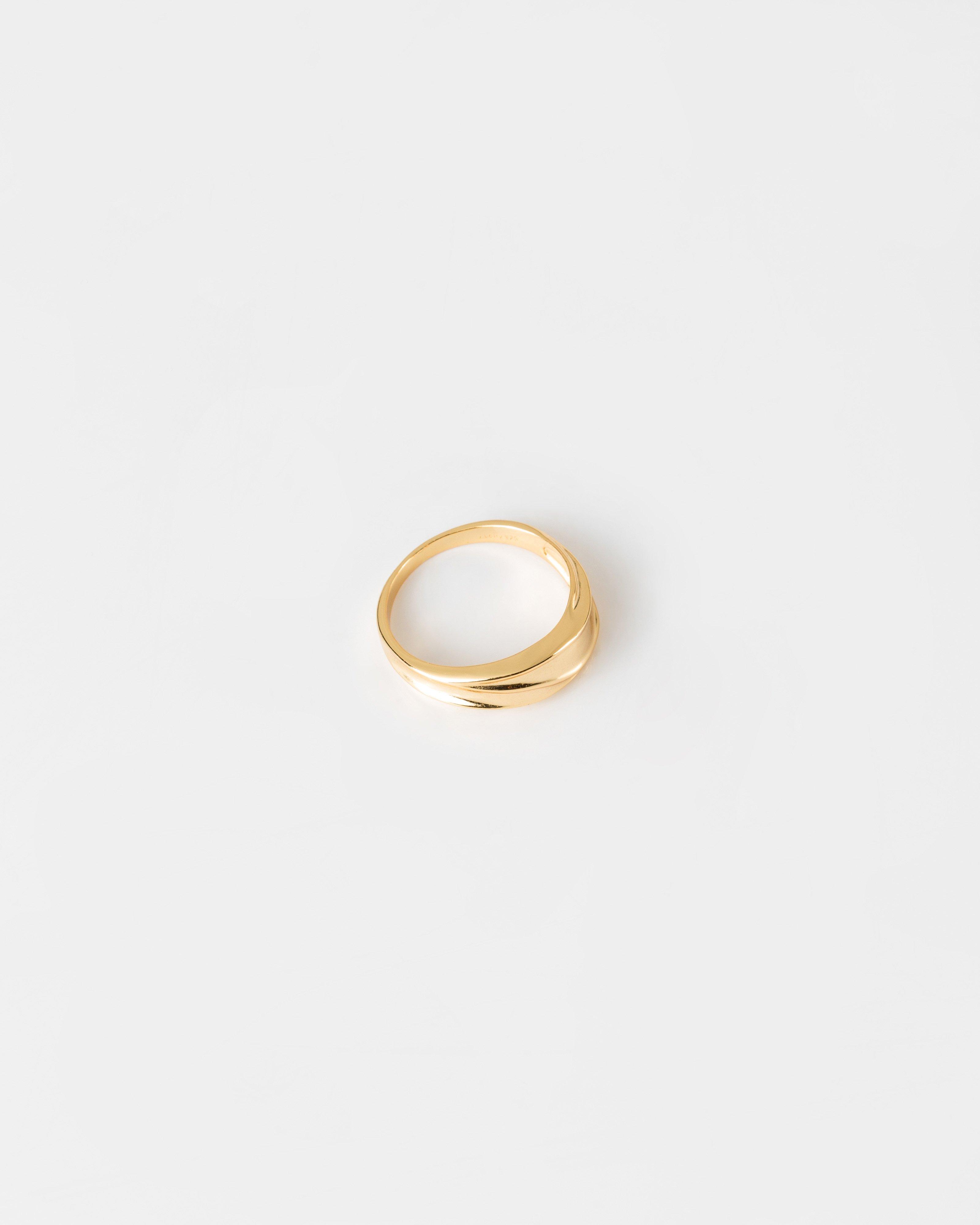 Sterling Silver Intertwine Ring -  Gold