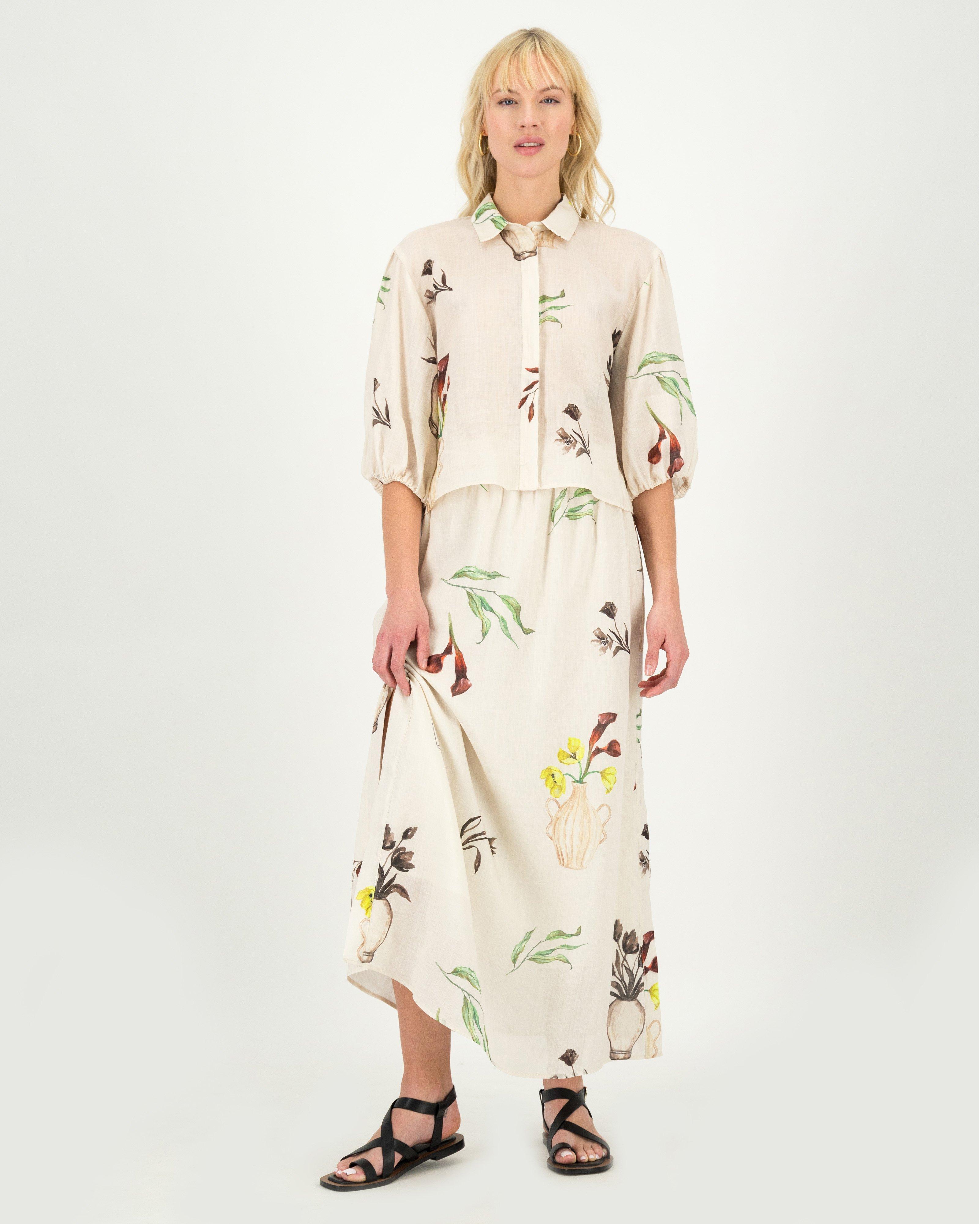 Dawson Soft Button Through Blouse -  Milk