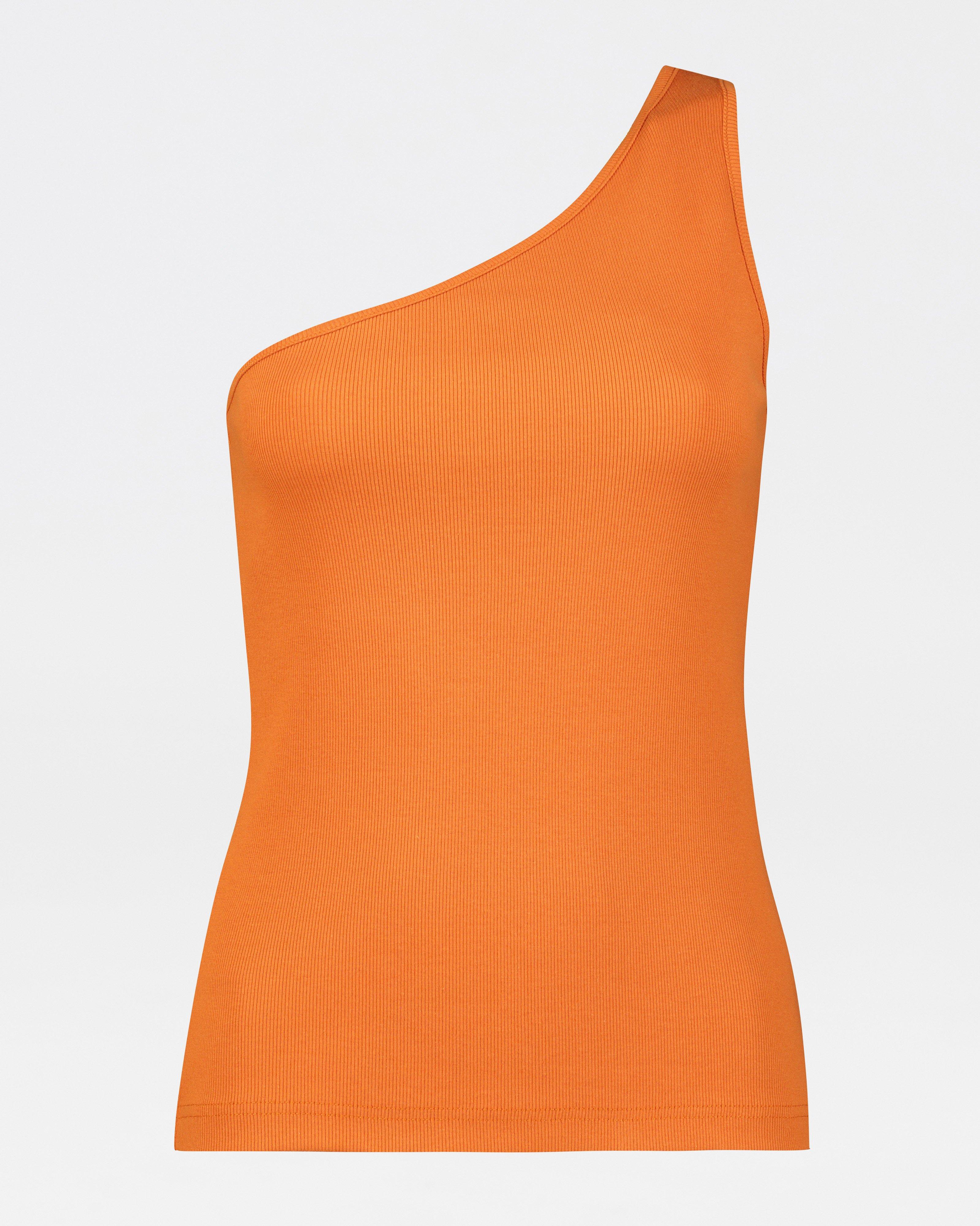 MakeMeChic Women's One Shoulder Tank Top - Metal Flower Design, Ruched, Summer Casual Shirt - View #4