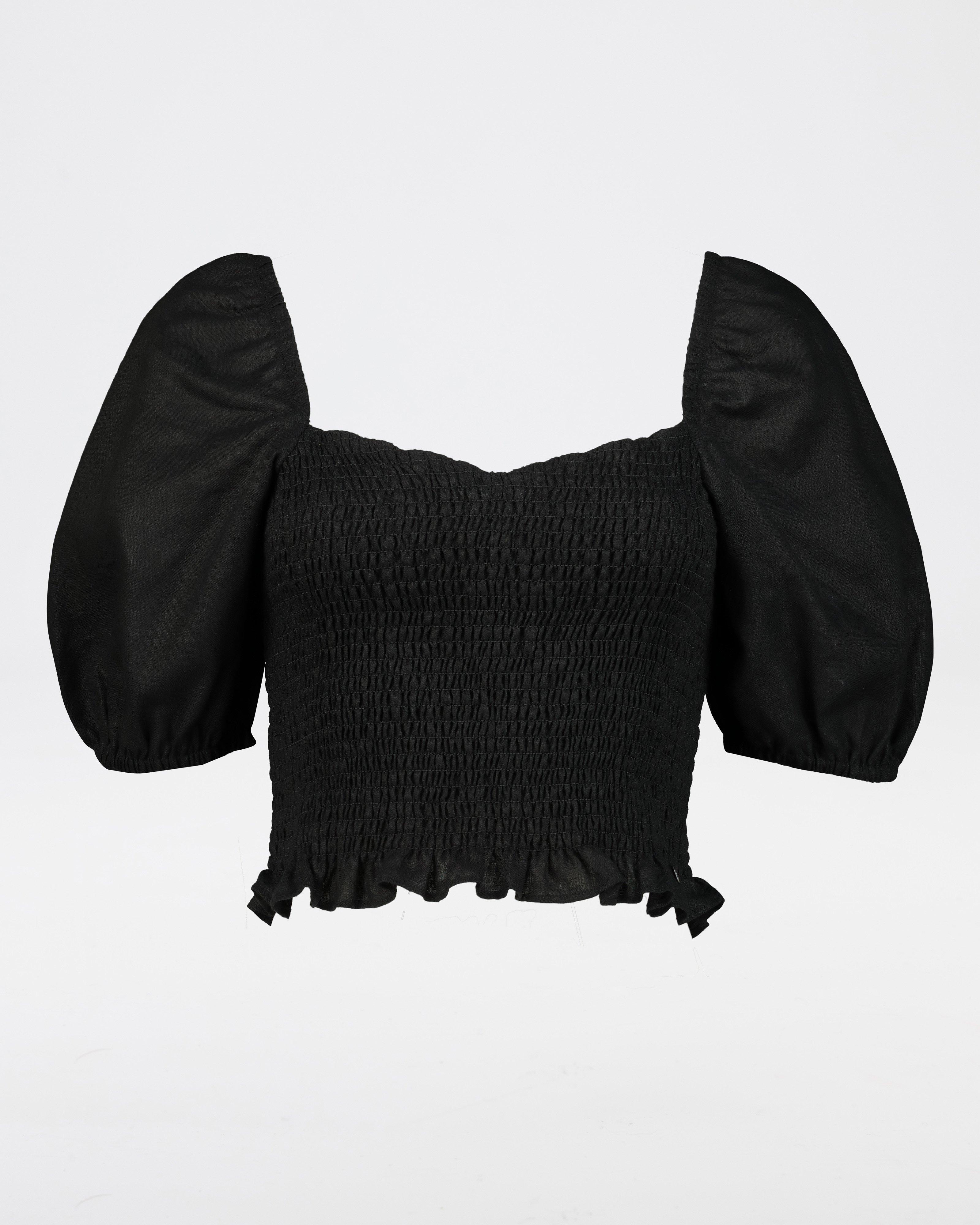 Women's Liliana Off-Shoulder Top -  Black