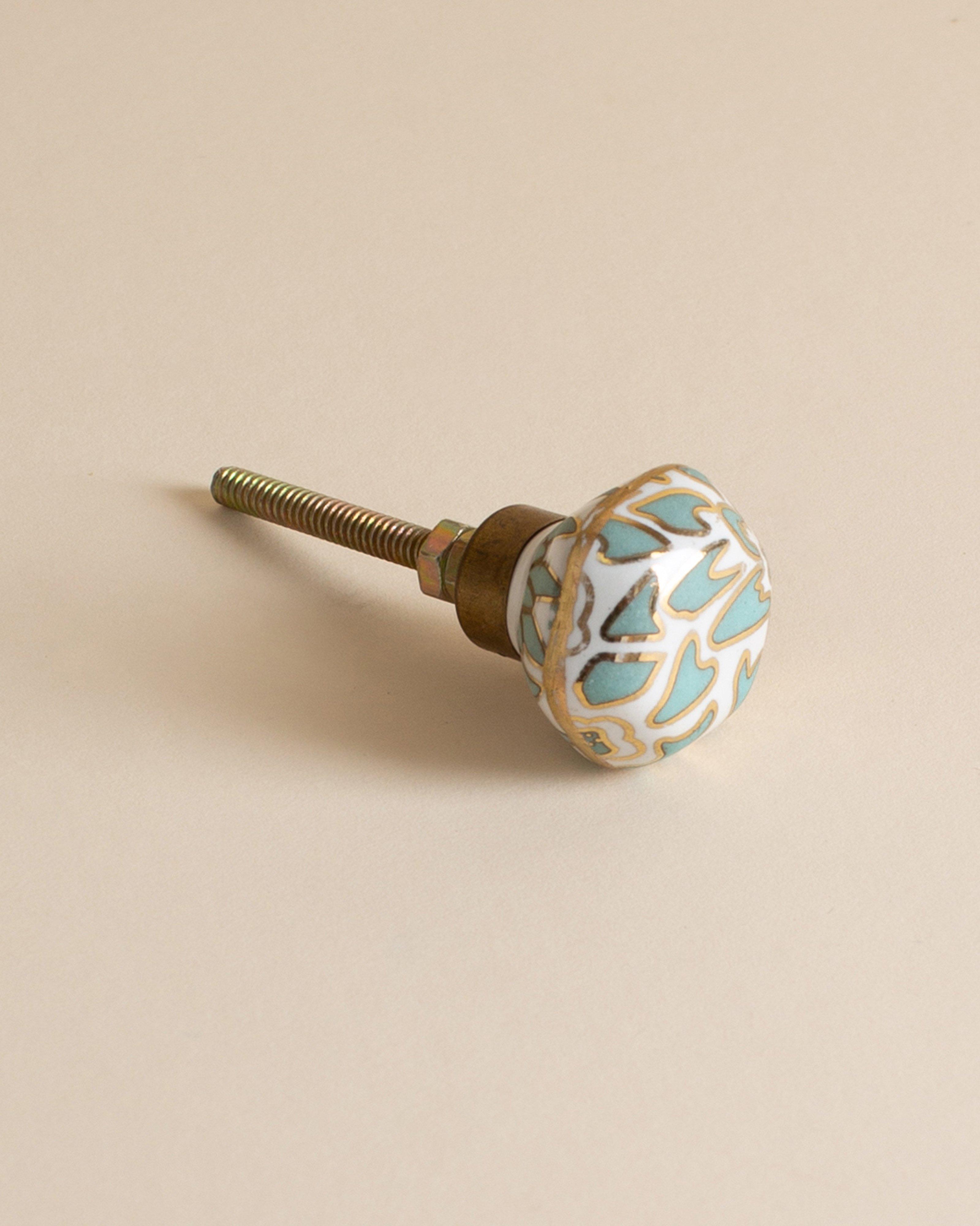 Leila Hand Painted Knob -  Sage