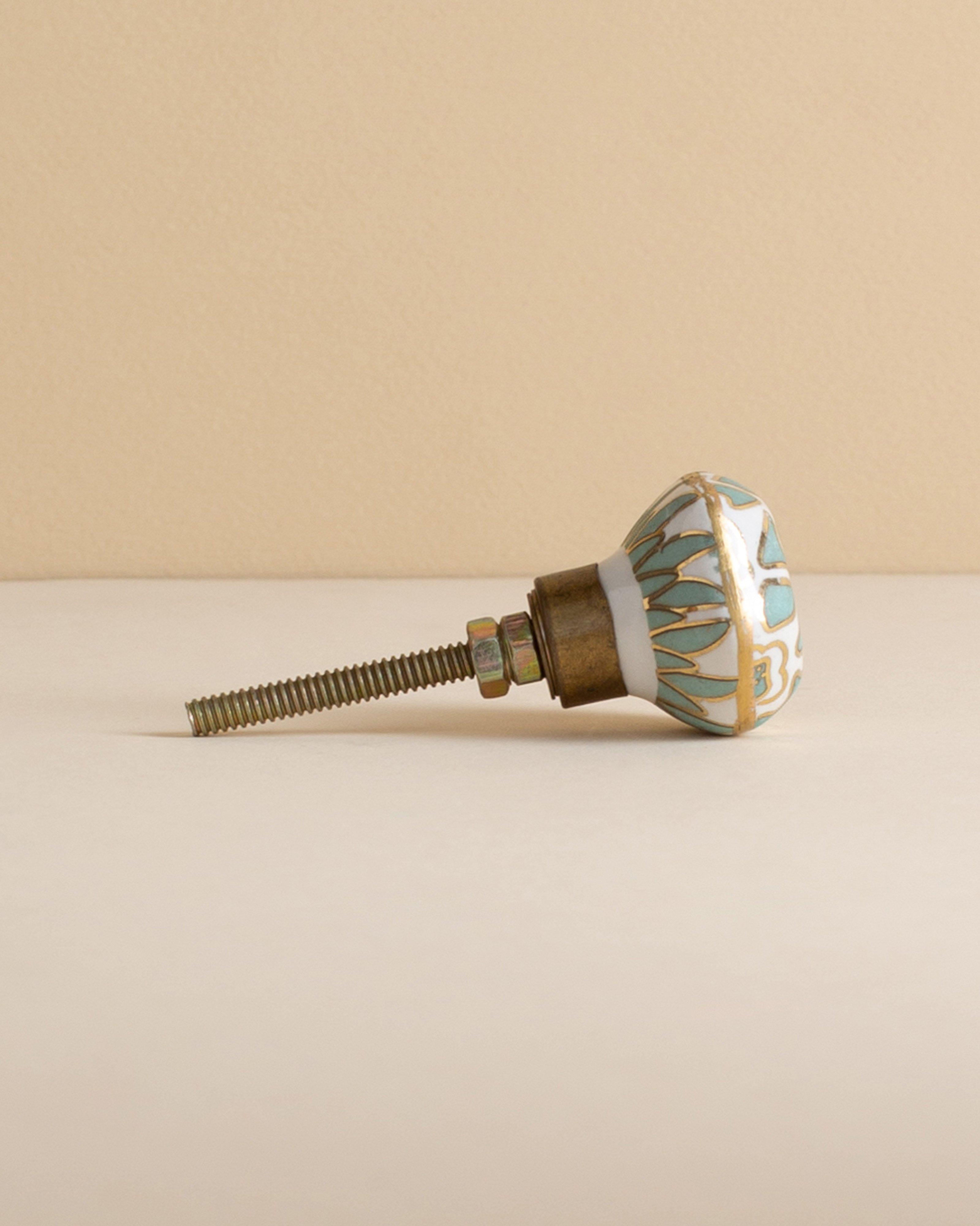 Leila Hand Painted Knob -  Sage