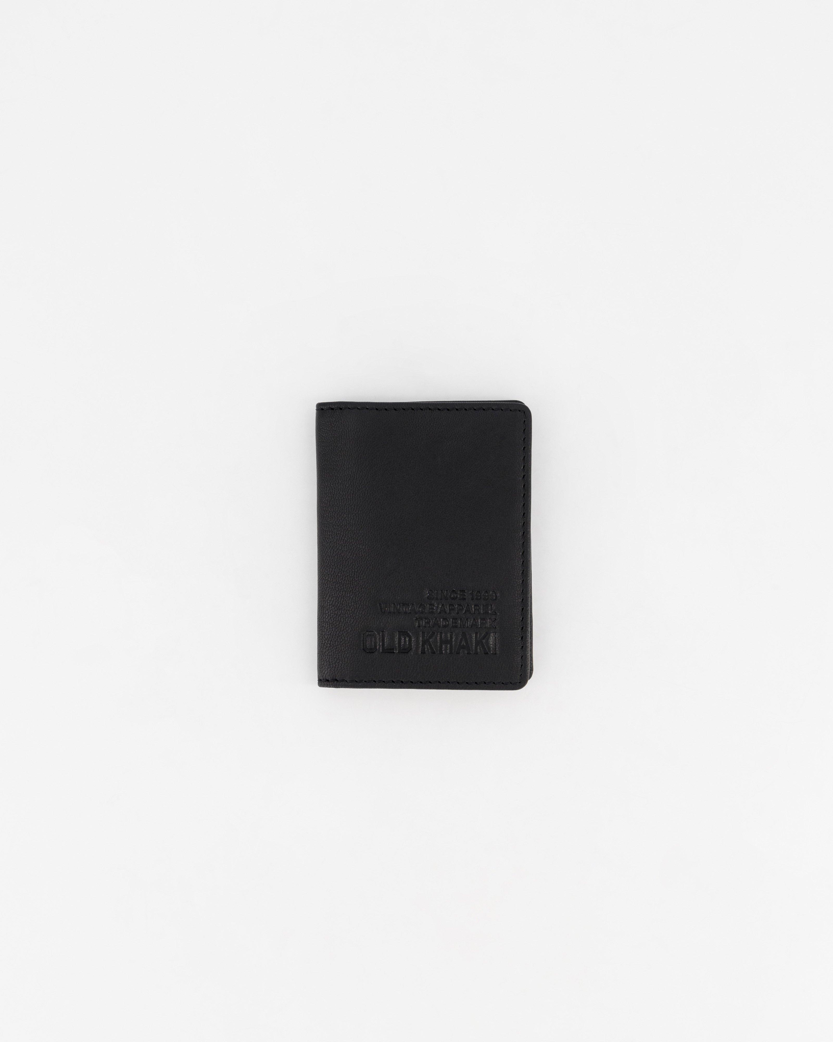 Men's Franco Foldable Leather Wallet -  Black