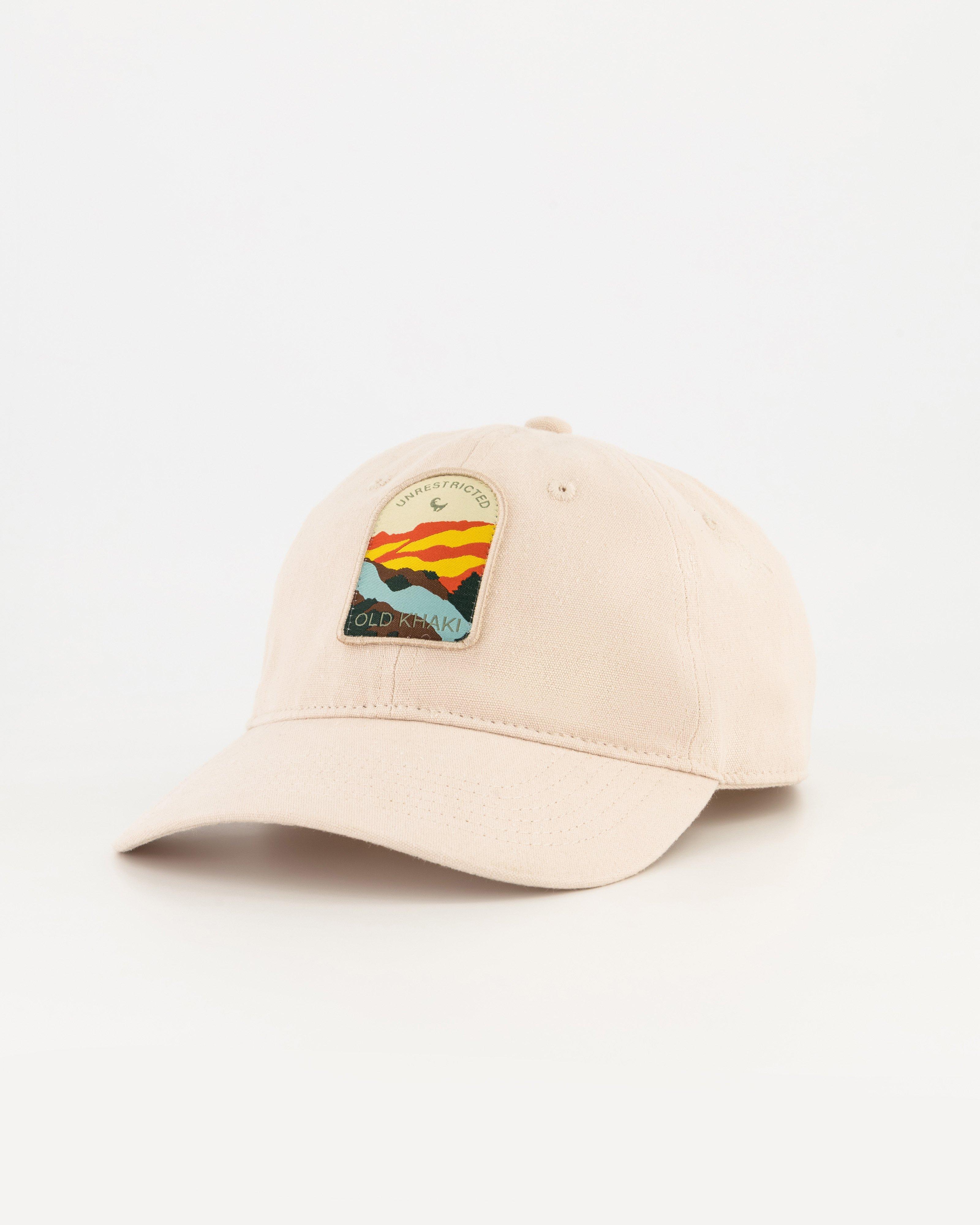 Men’s Elio Arch Embroidered Badge Cap -  Stone