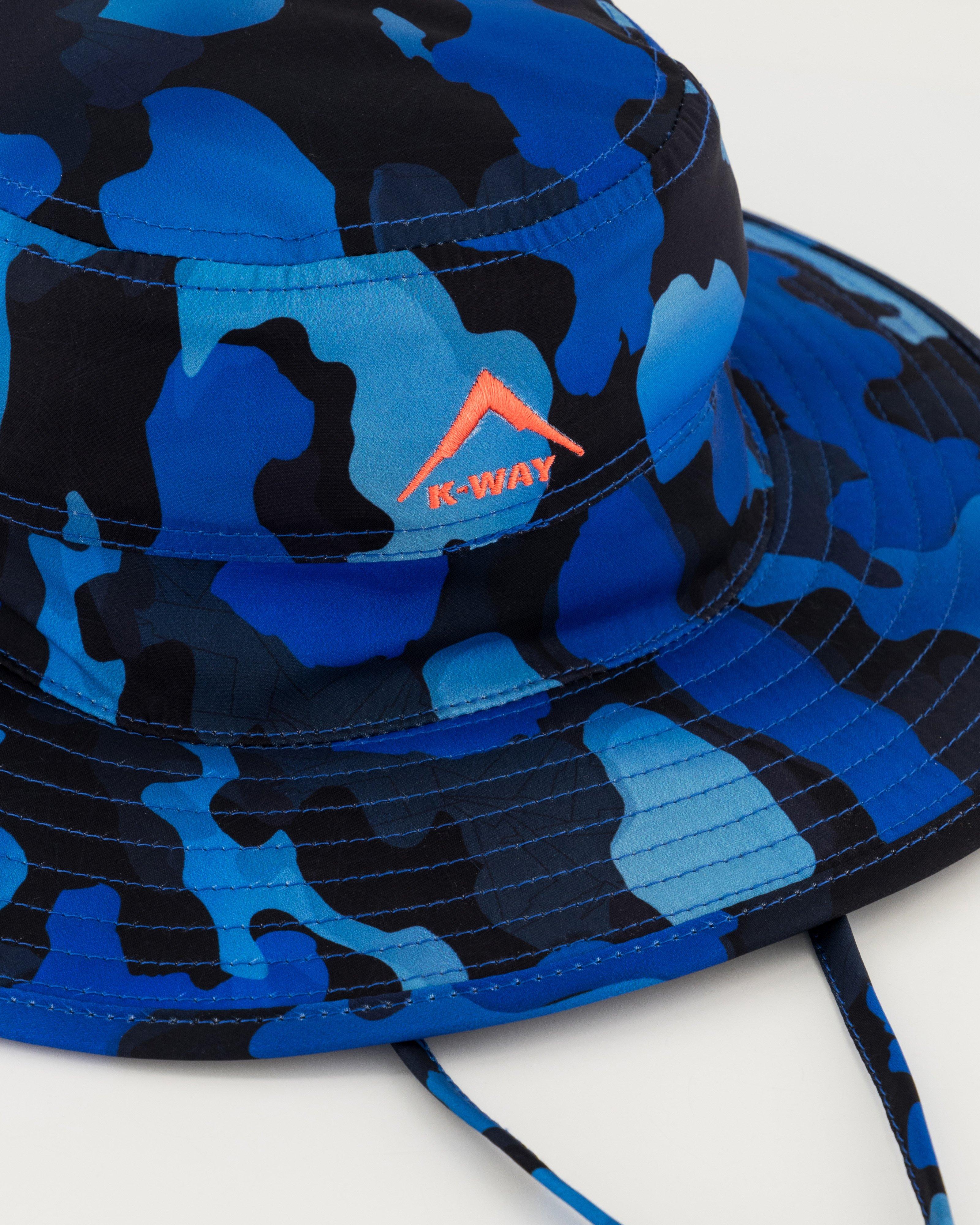 K-Way Kids Printed Talus Floppy Hat -  Blue