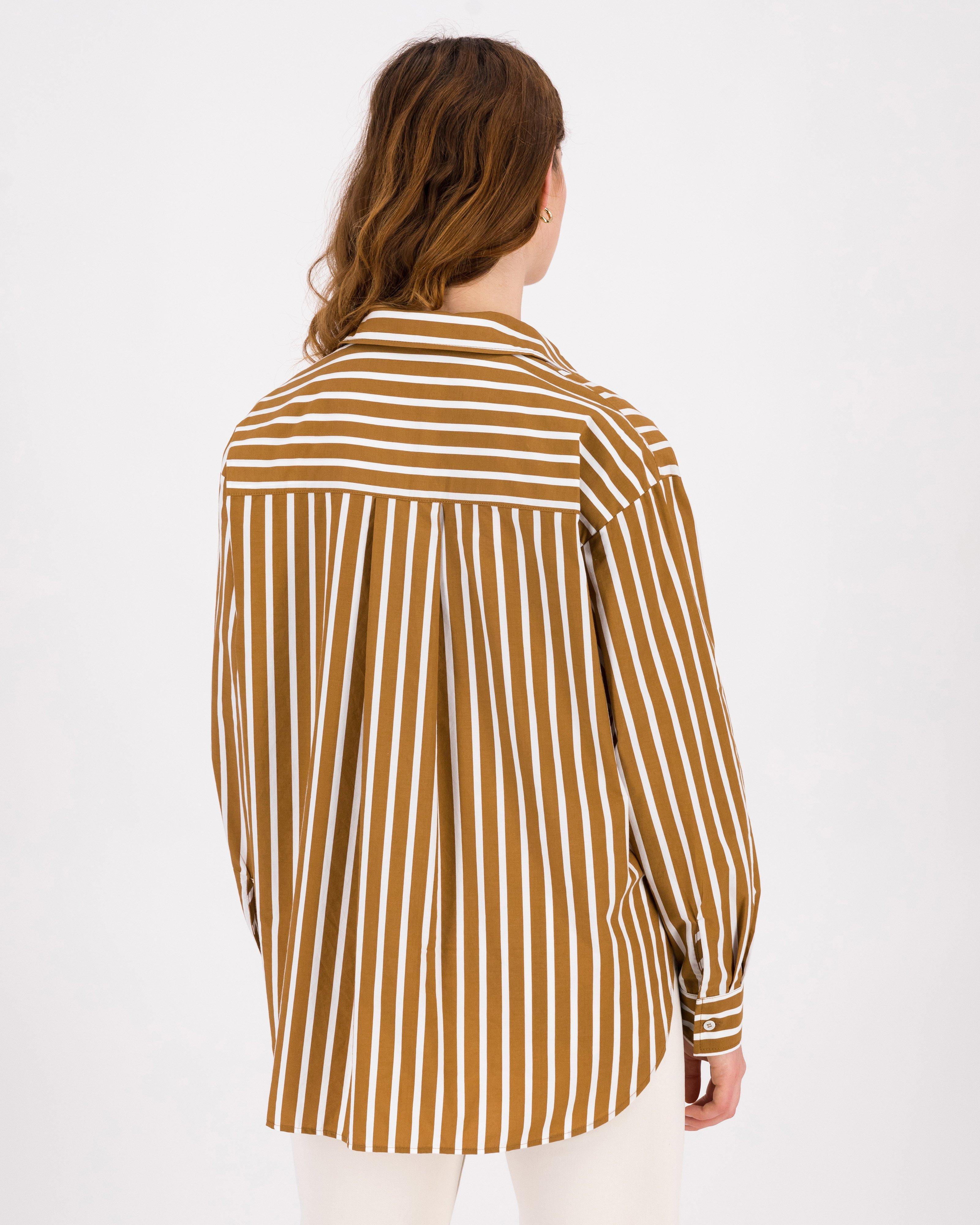 Annalise Relaxed Shirt -  Tan