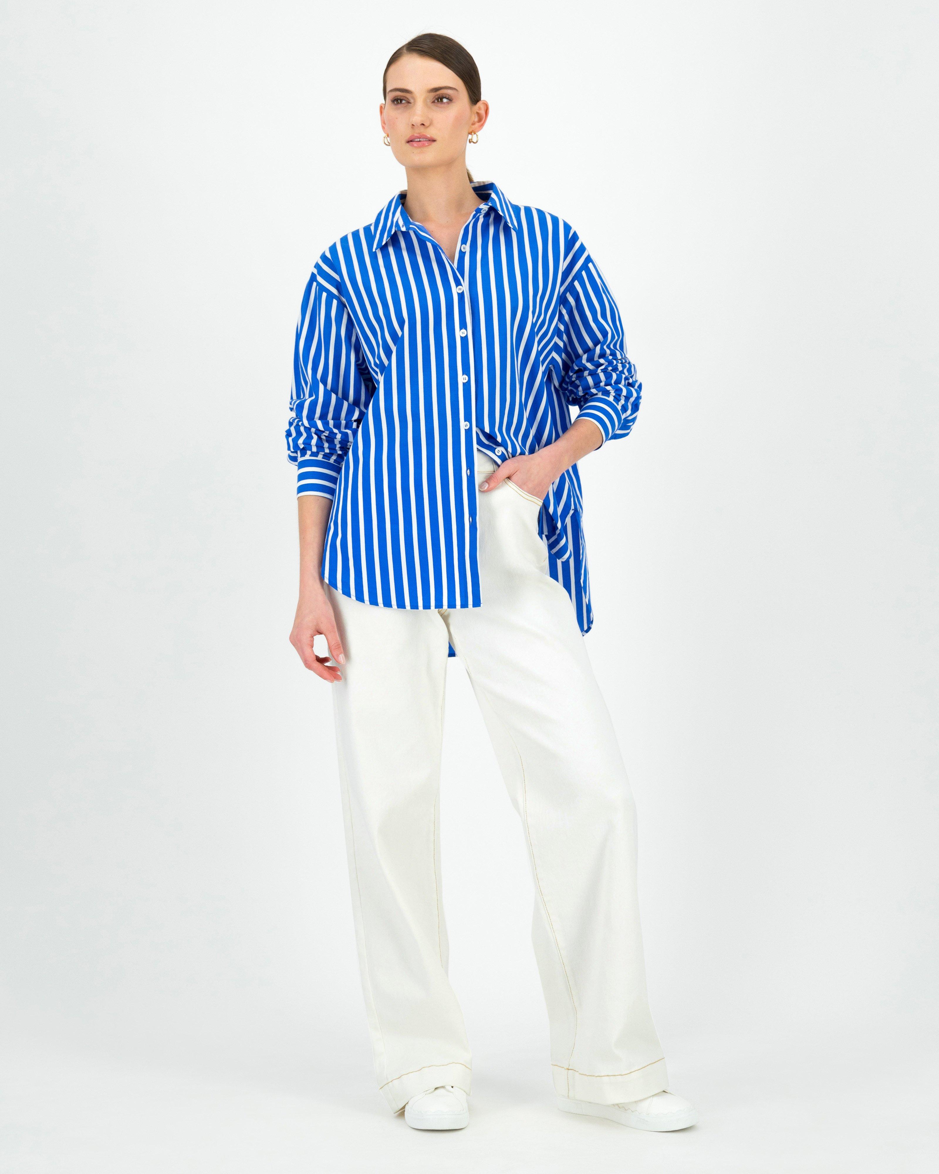 Annalise Relaxed Shirt -  Blue