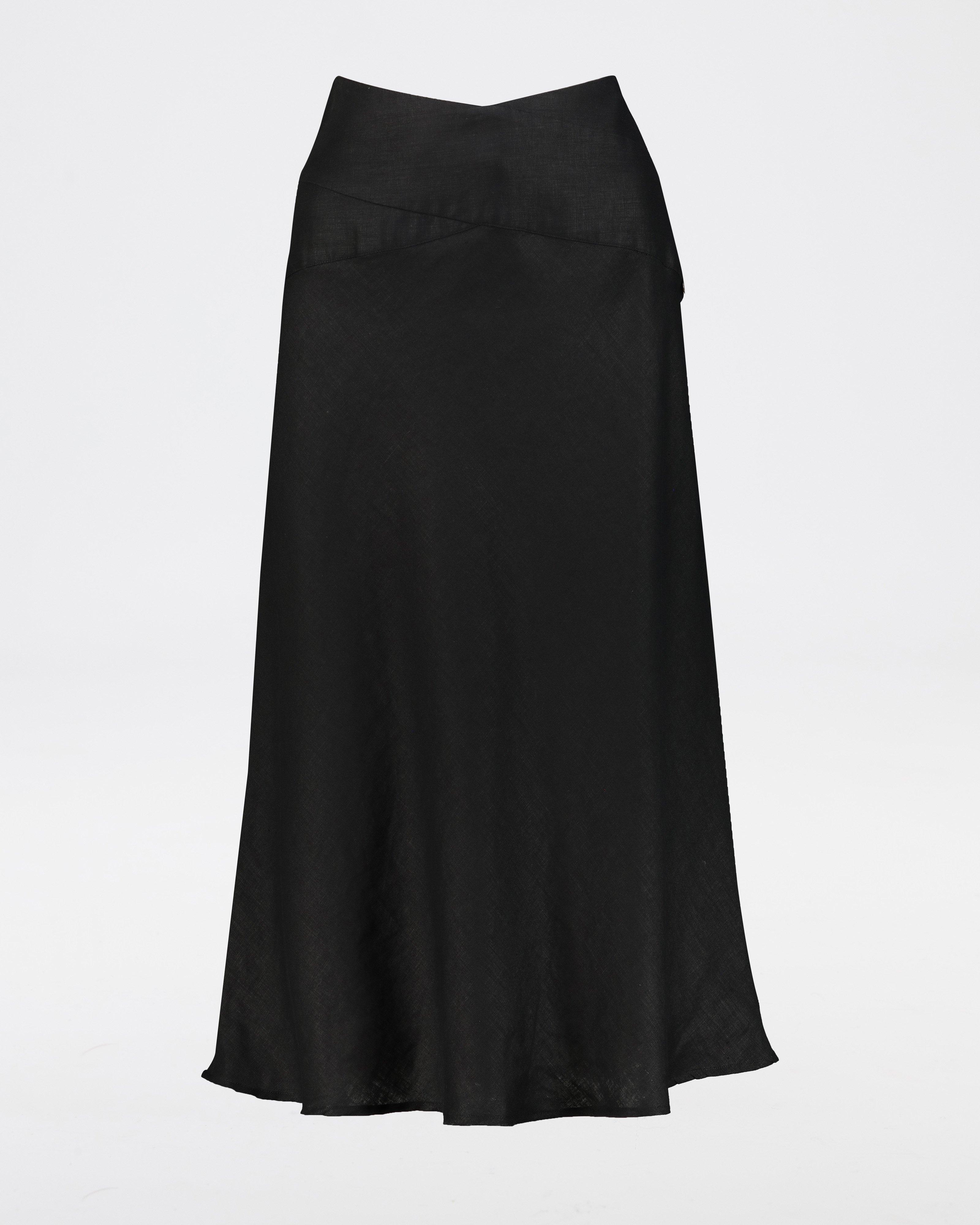 Women’s Maria Linen Skirt | Old Khaki