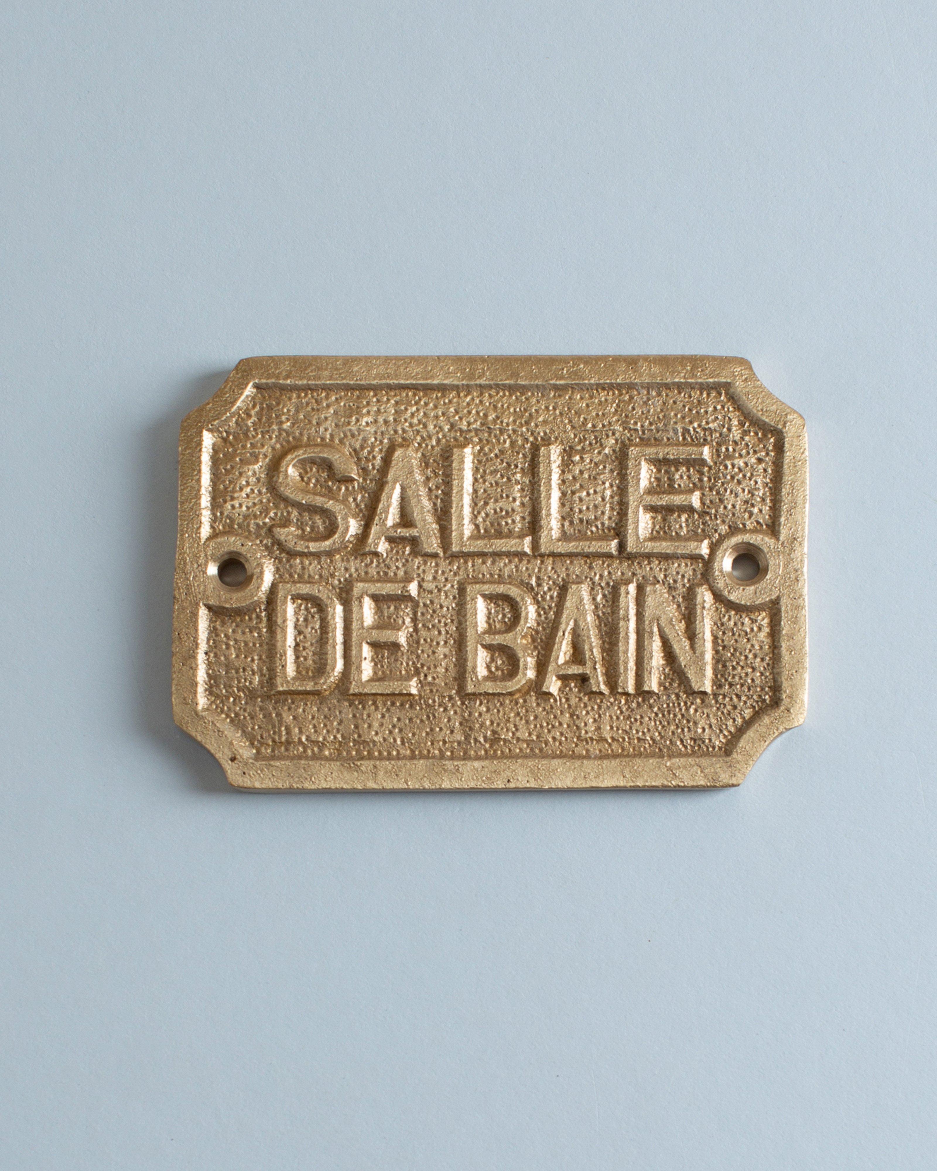 Salle De Bain Brass Door Hardware -  Gold