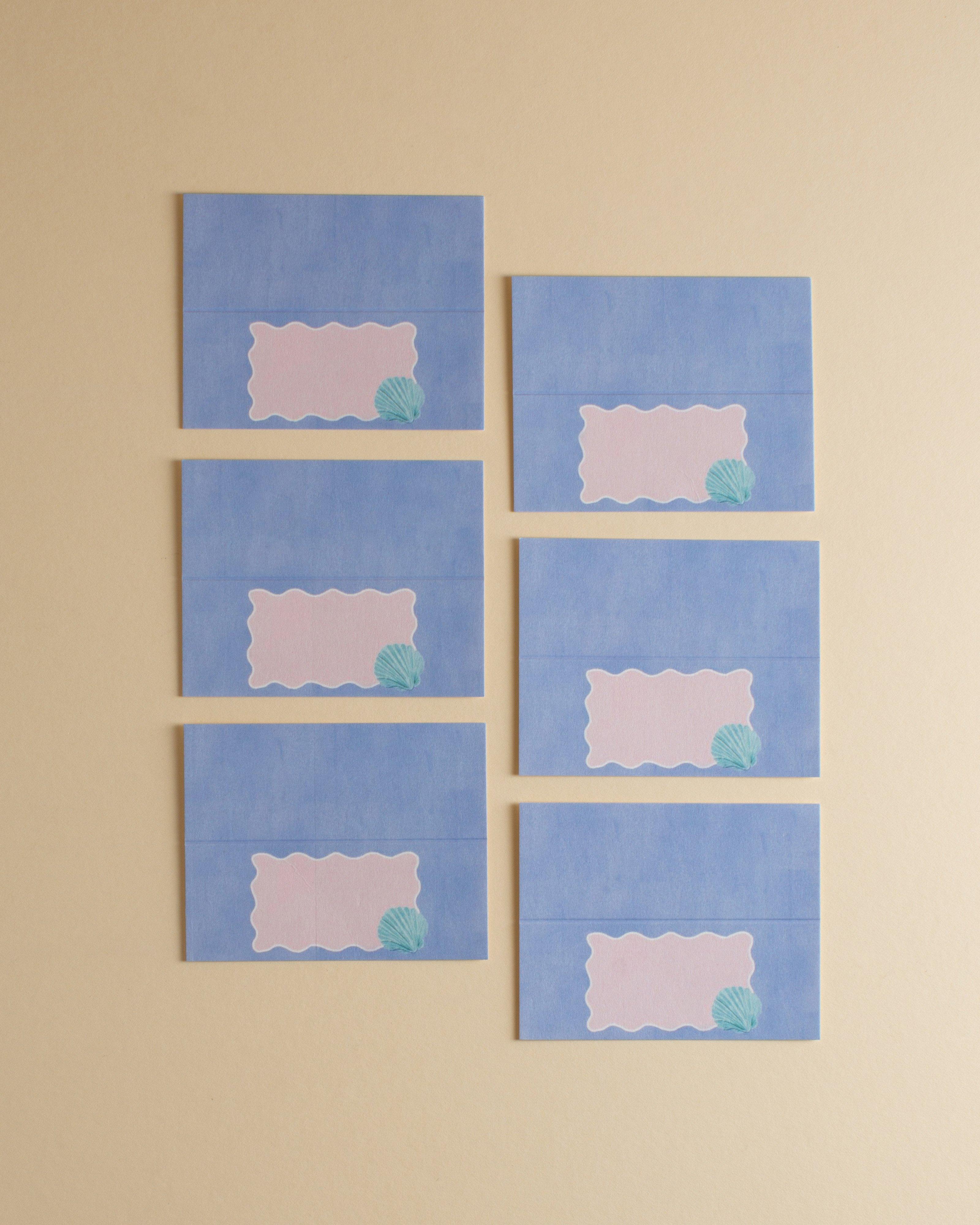 Sea Shells Place Card -  Assorted