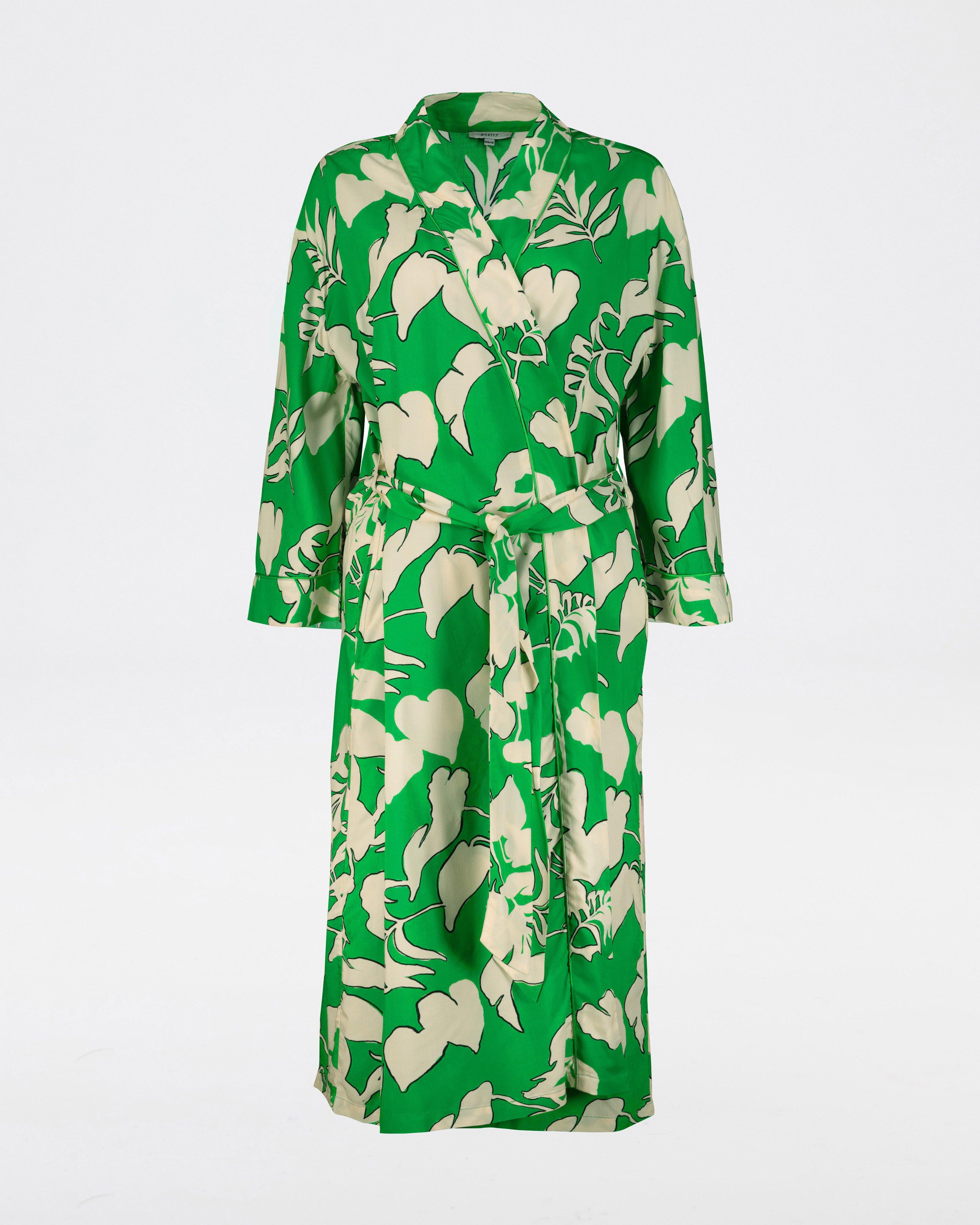 Abbey Greens Printed Gown -  Green