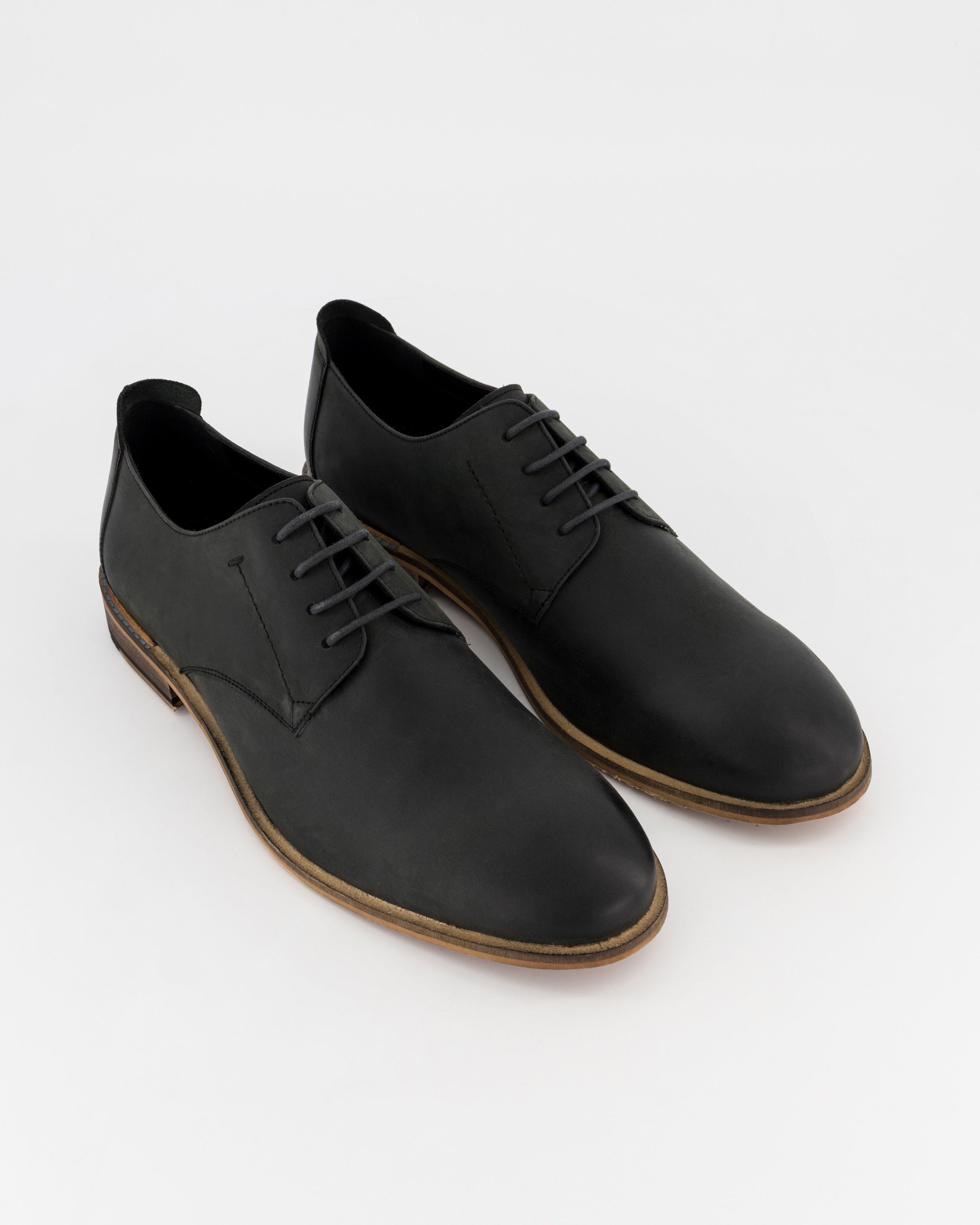 Men's Riaan Leather Shoe -  Black