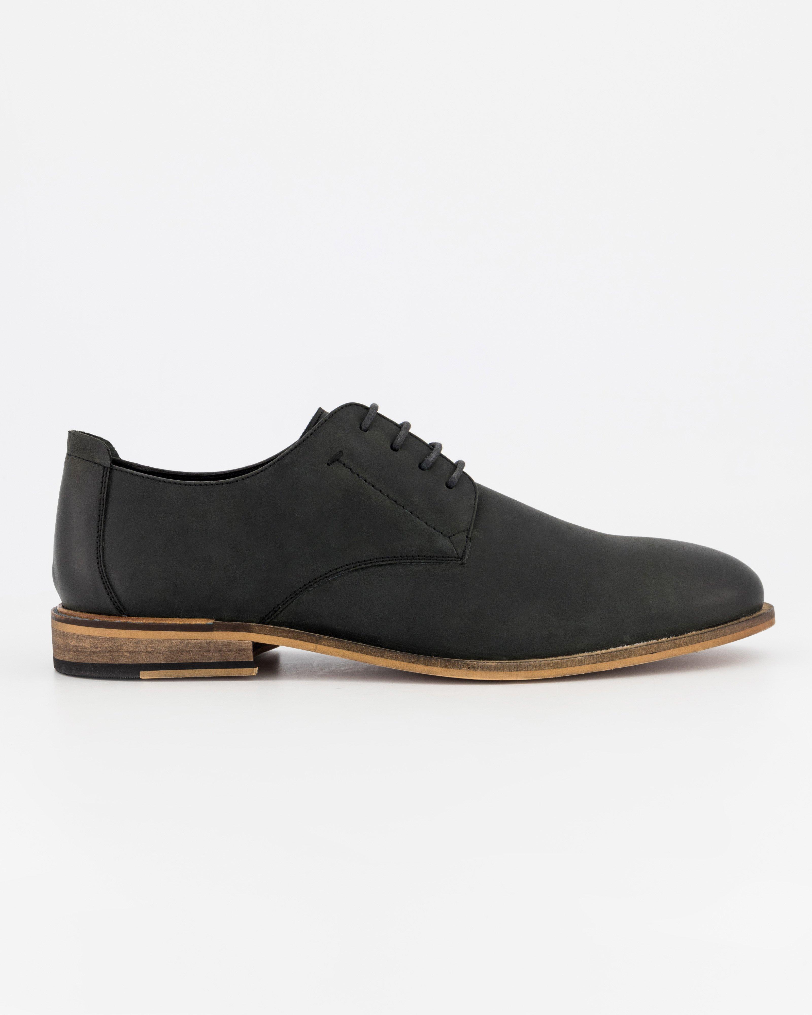 Men's Riaan Leather Shoe -  Black