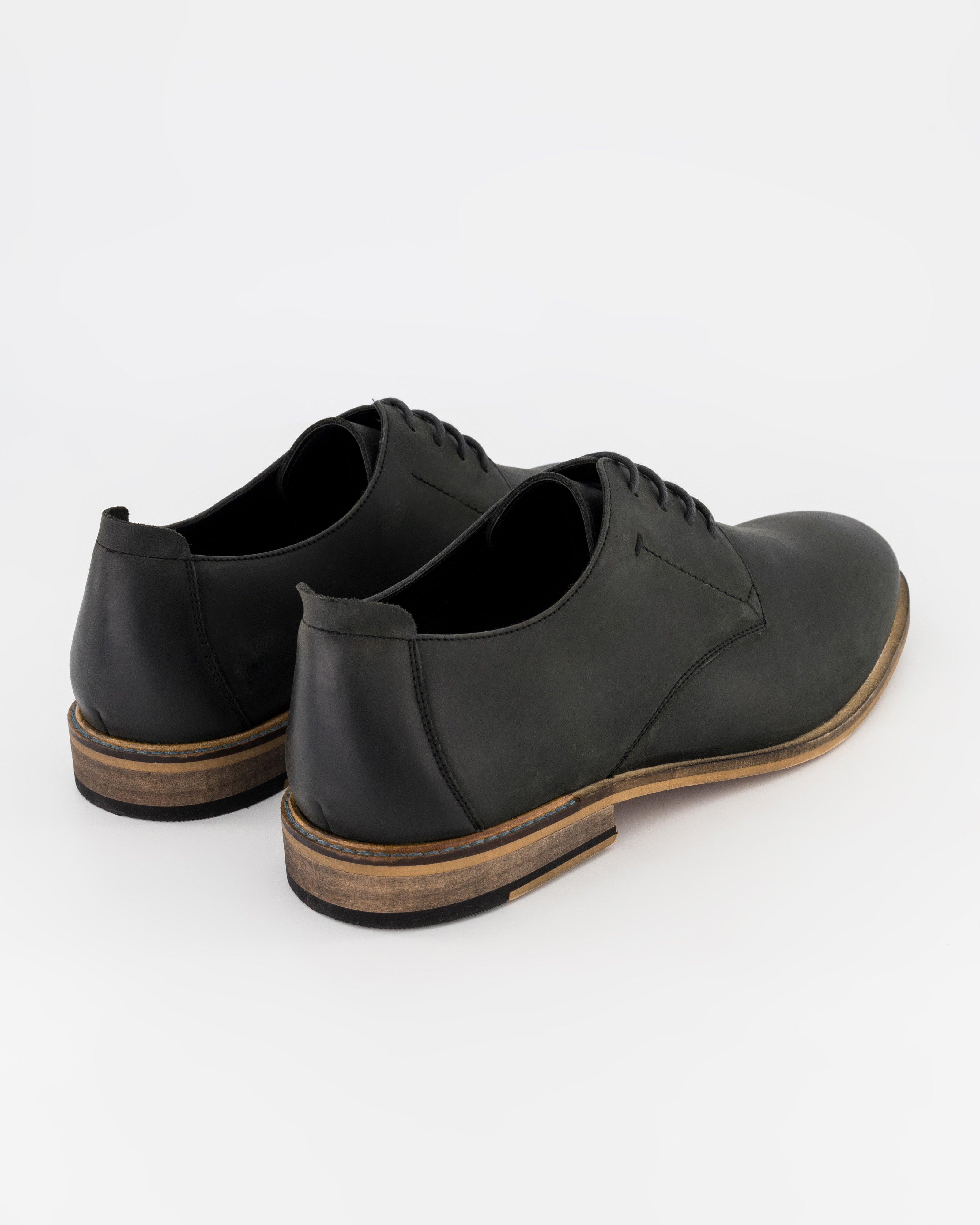 Men's Riaan Leather Shoe -  Black