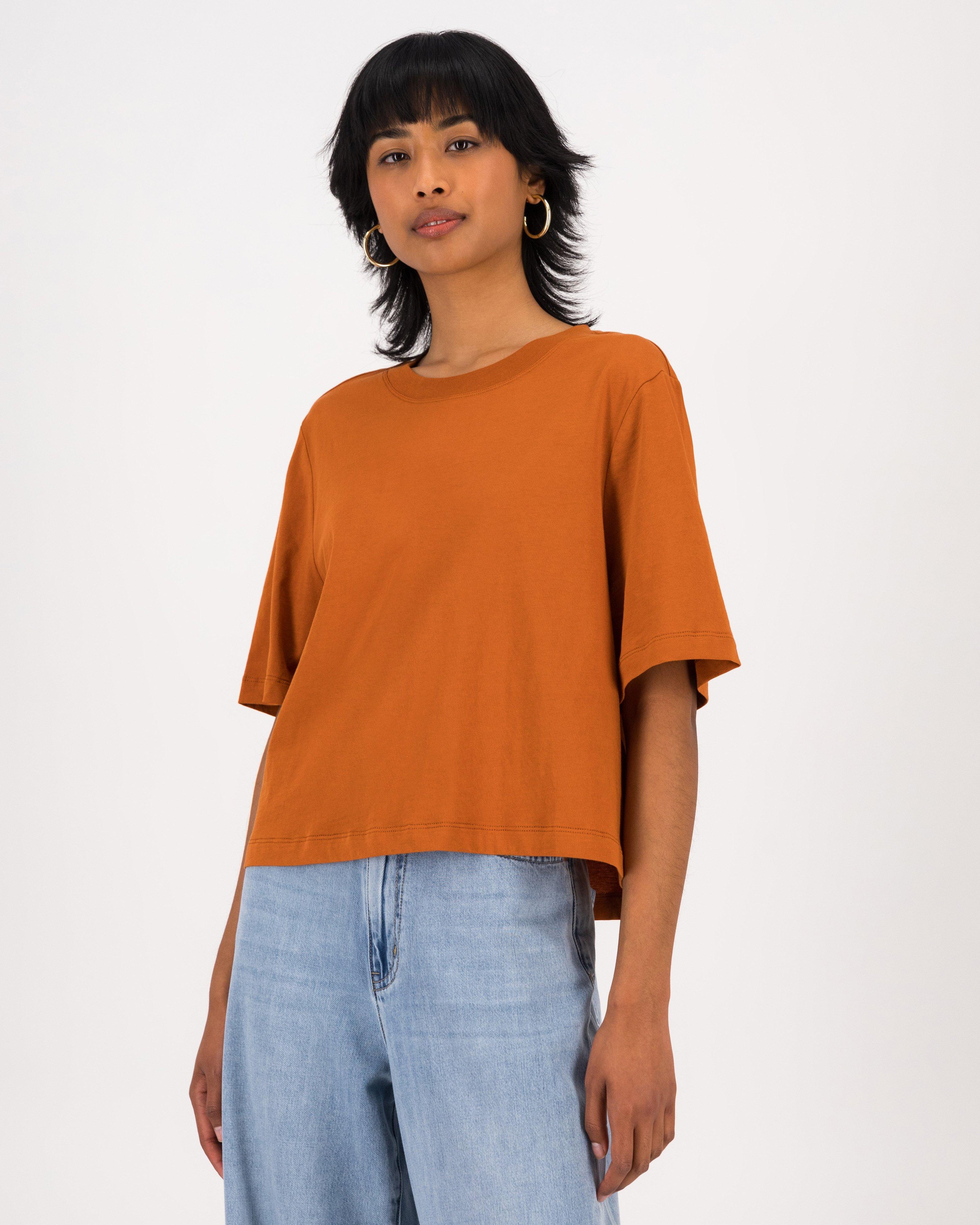 Filippa T-Shirt -  Brown