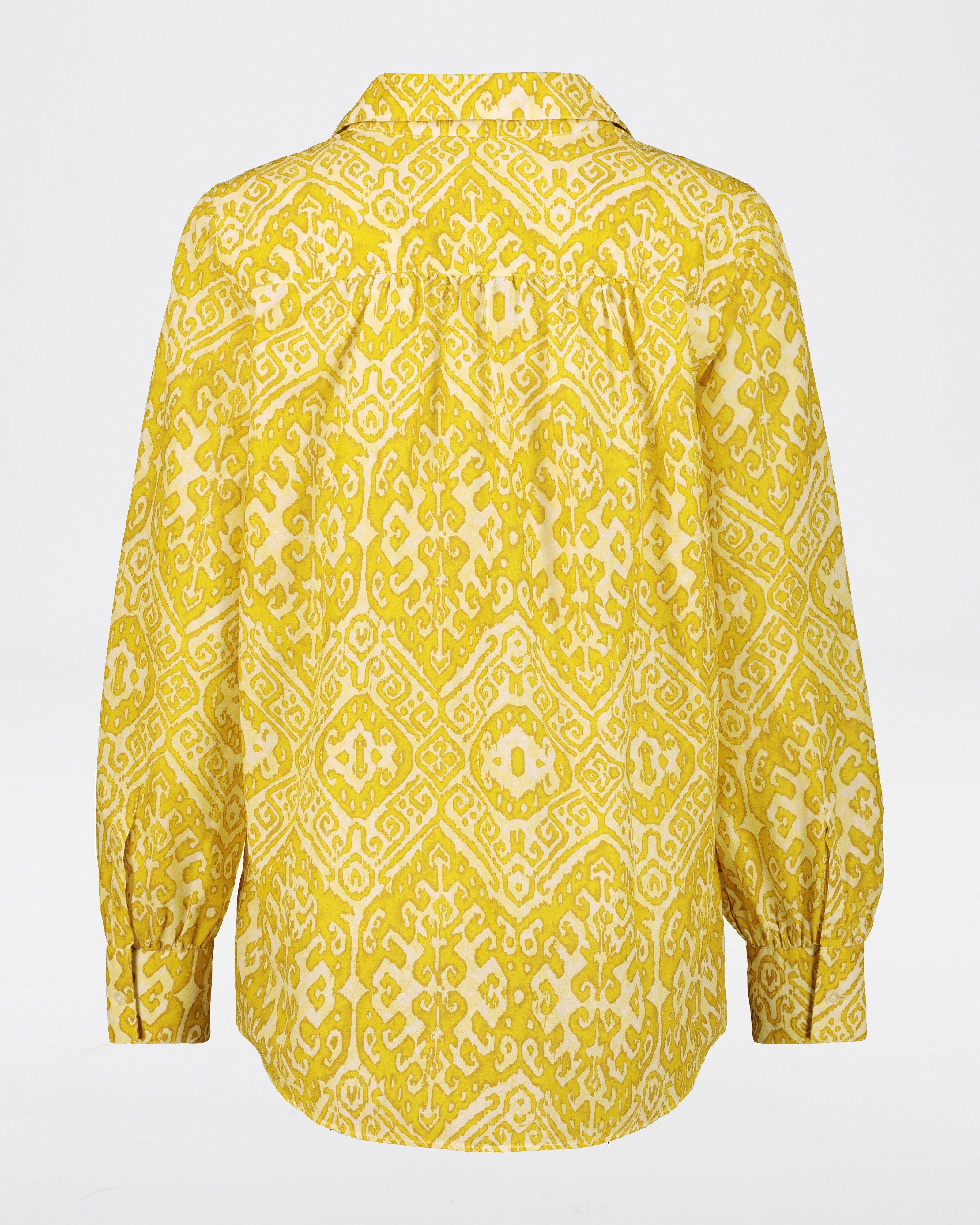 Rare Earth Women’s Thandie Print Shirt -  Chartreuse