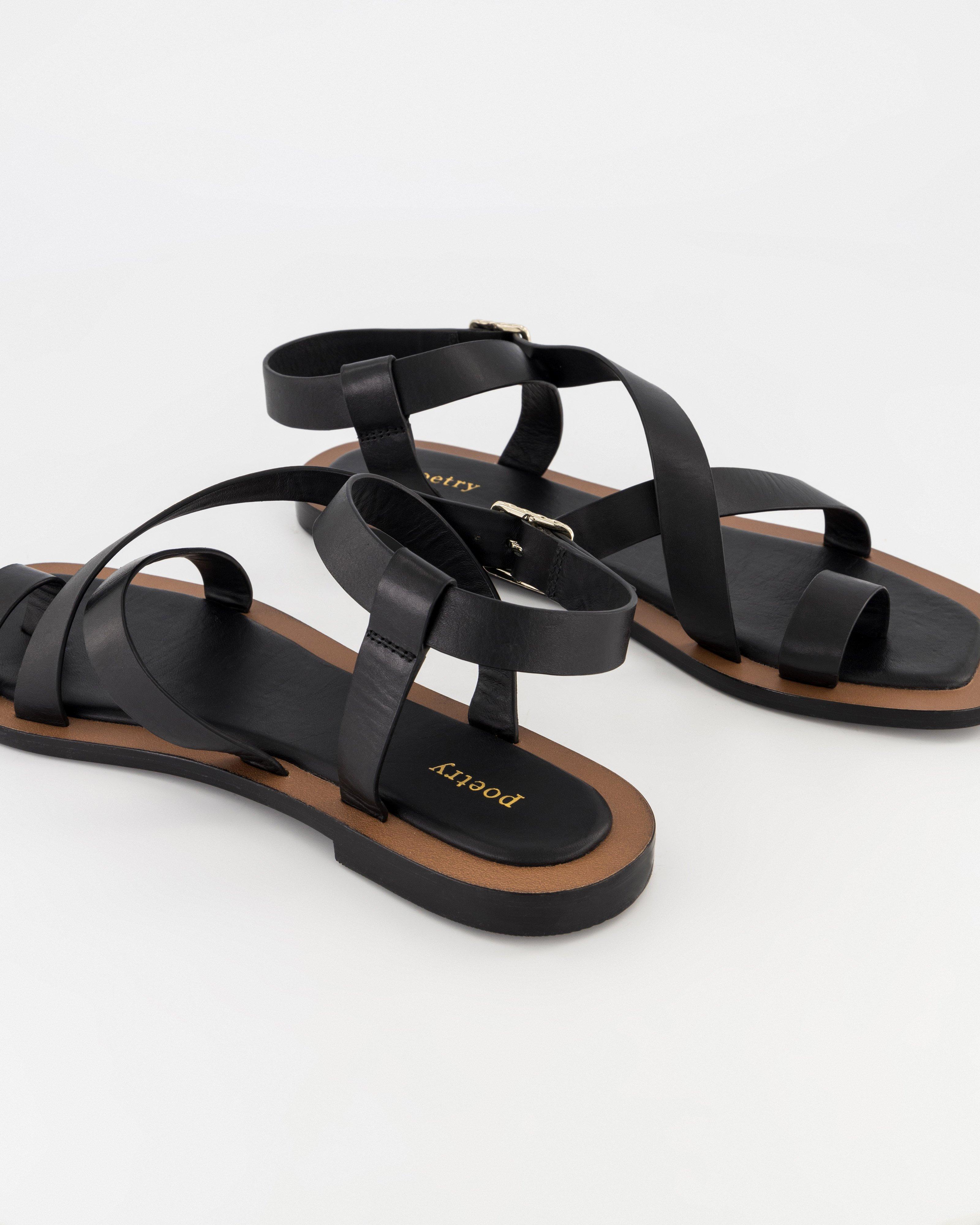 Evangeline Sandal -  Black