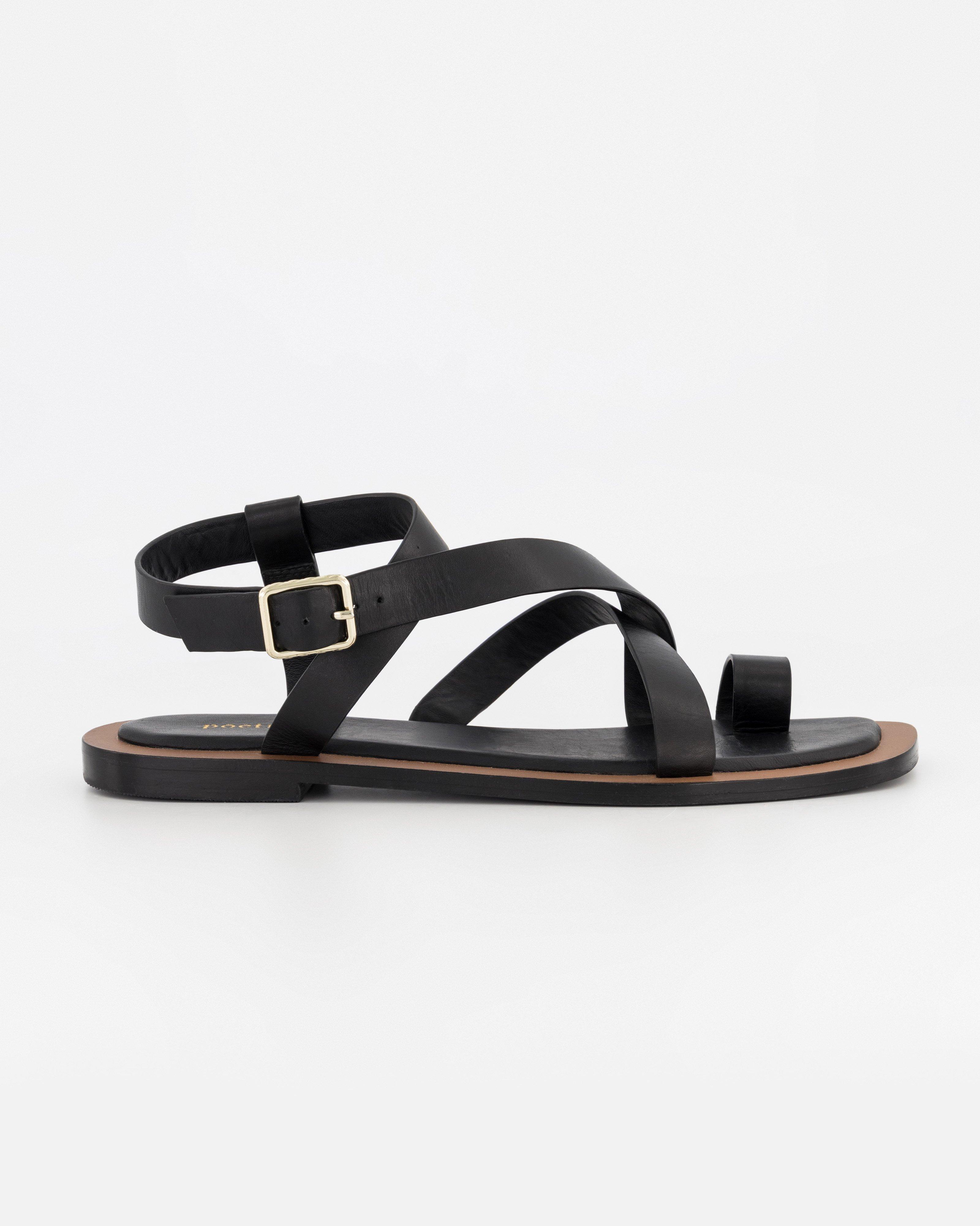 Evangeline Sandal -  Black