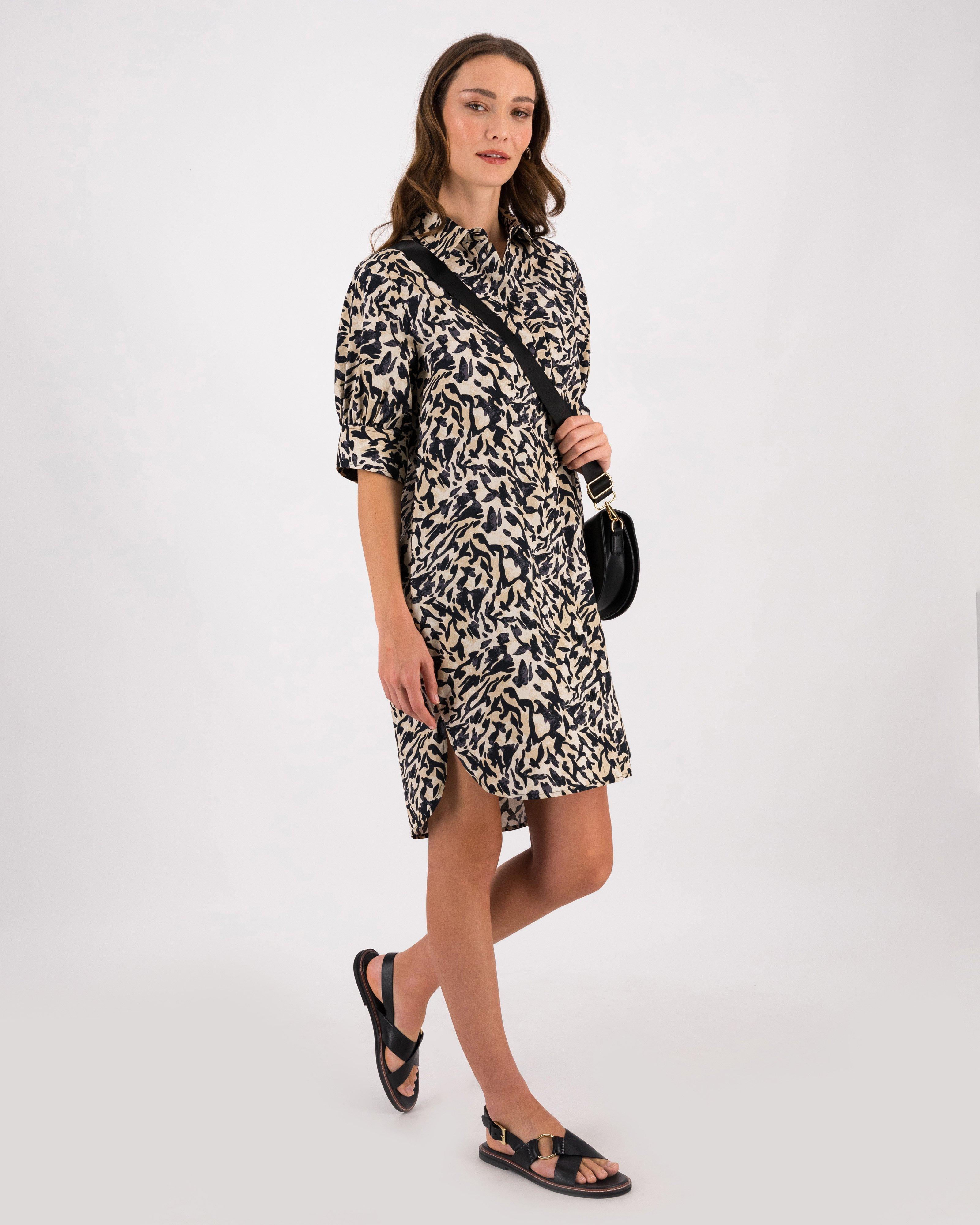 Opal Printed Shirt Dress - Poetry Clothing Store